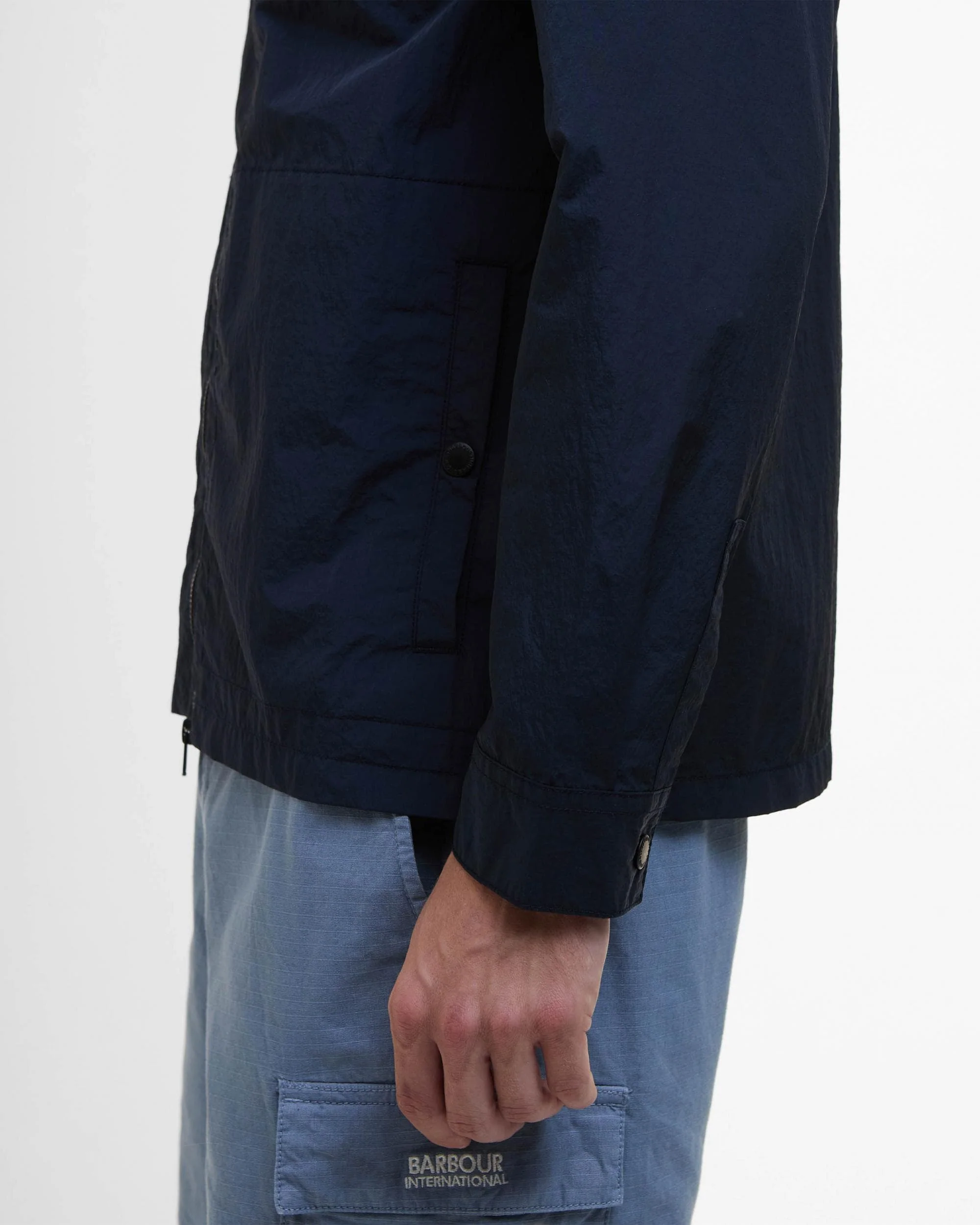 Barbour International Inline Mens Overshirt - Sapphire Navy - Image 3