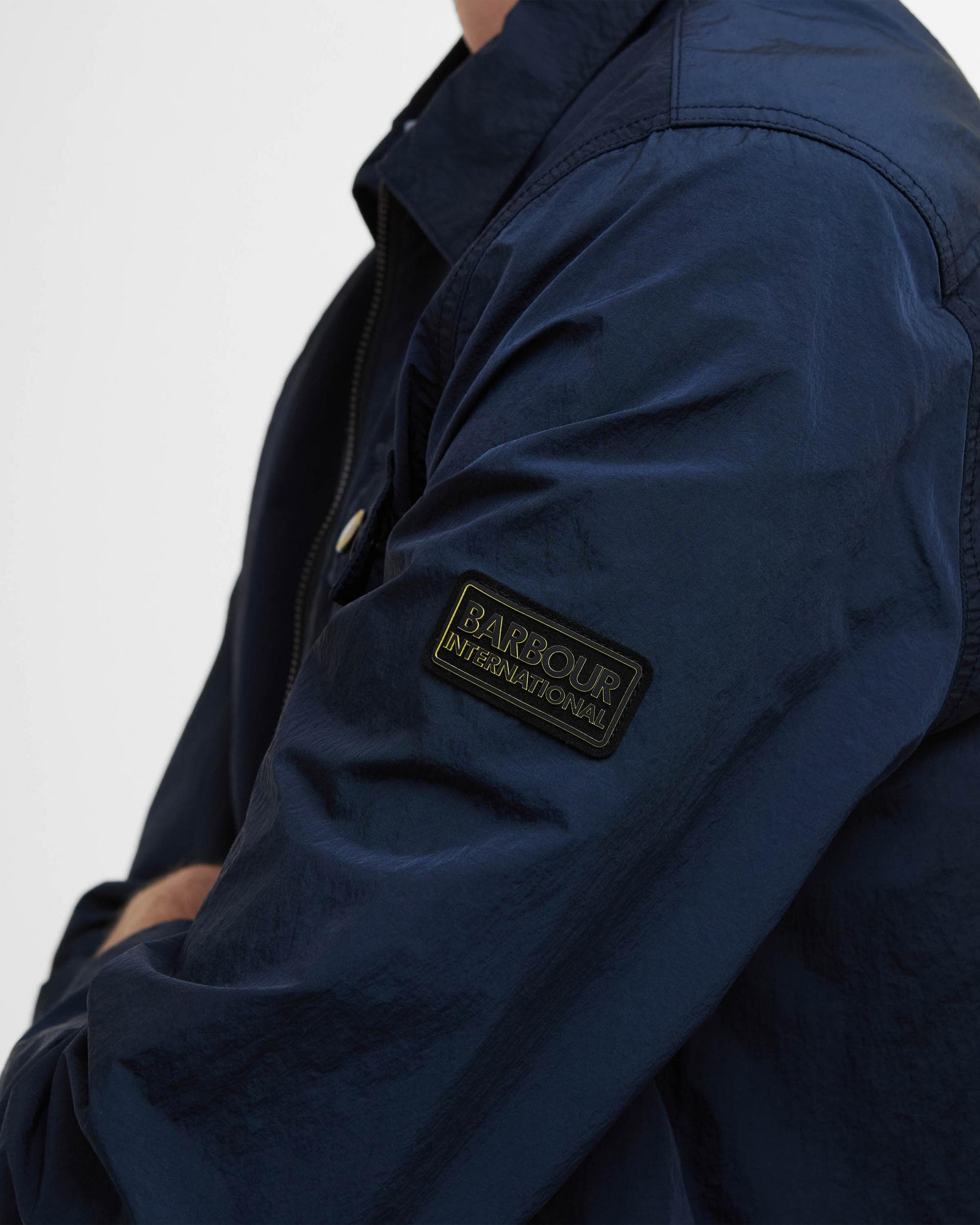 Barbour International Inline Mens Overshirt - Sapphire Navy - Image 4
