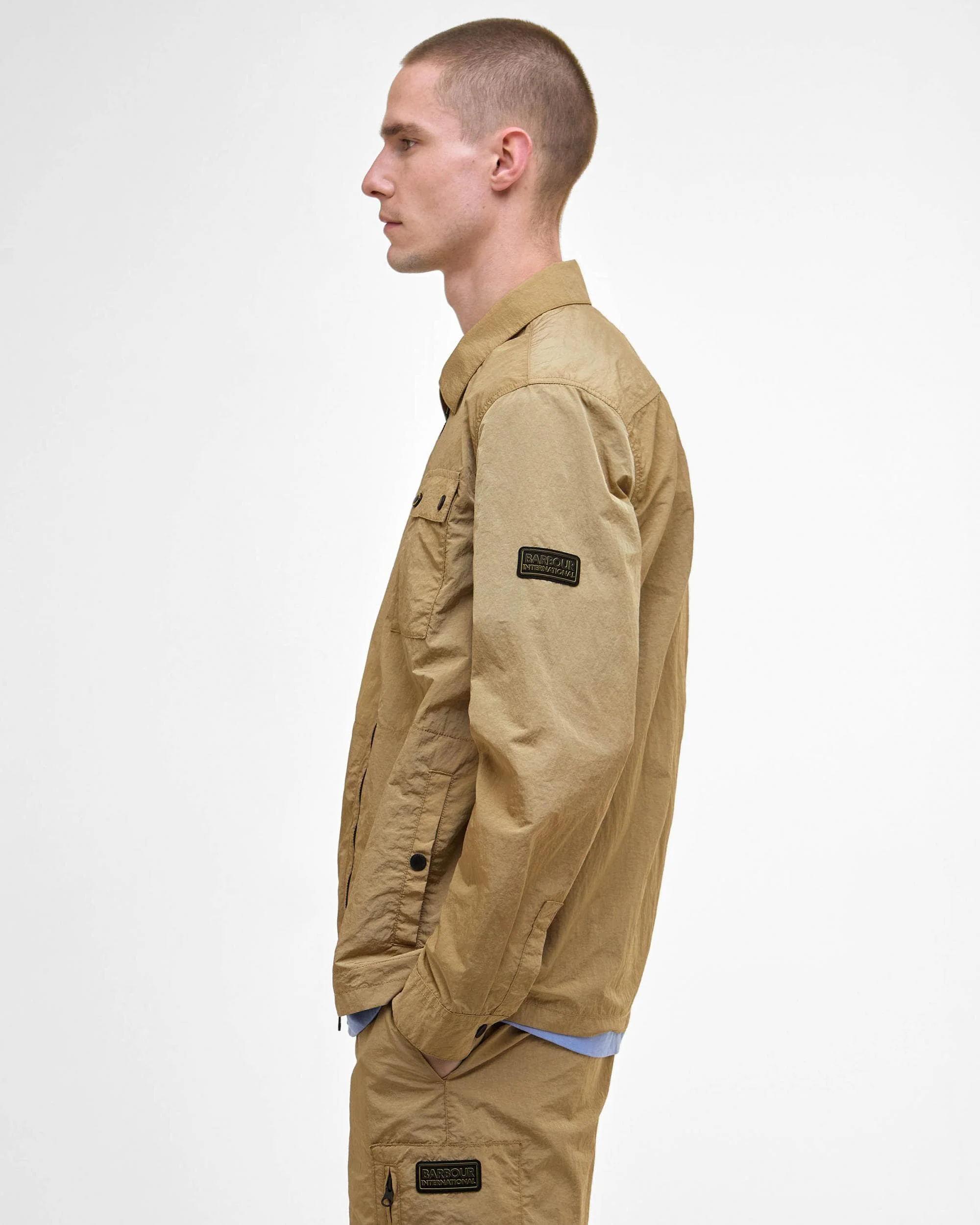 Barbour International Inline Mens Overshirt - Trench - Image 5