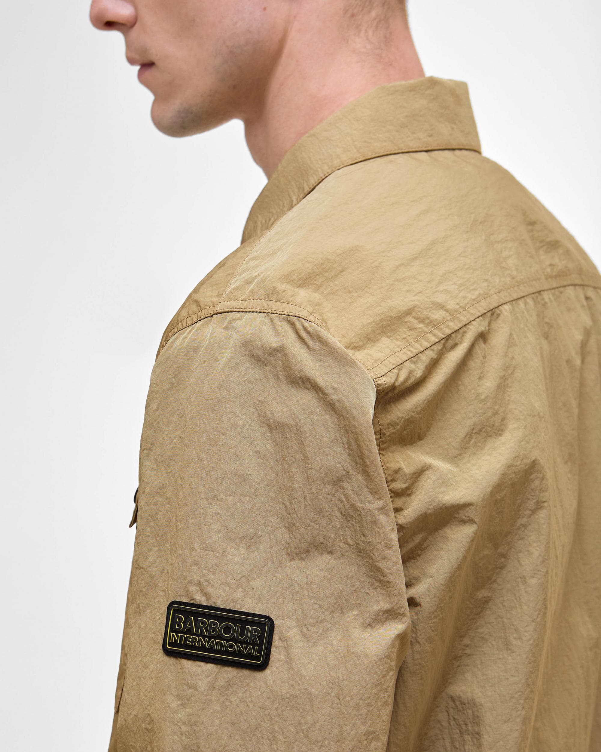 Barbour International Inline Mens Overshirt - Trench - Image 7