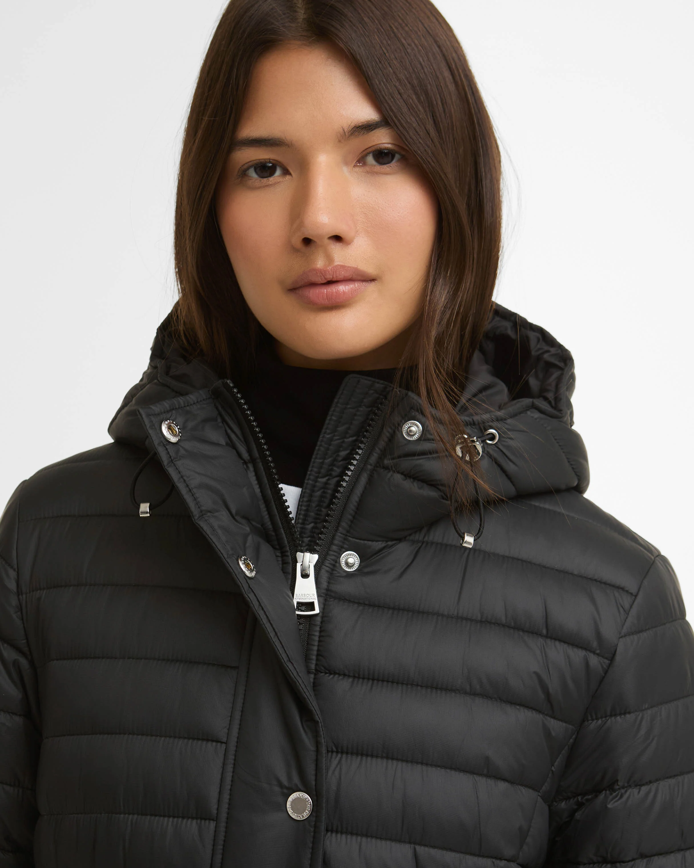 Barbour International Jada Womens Puffer Jacket - Black - Image 2