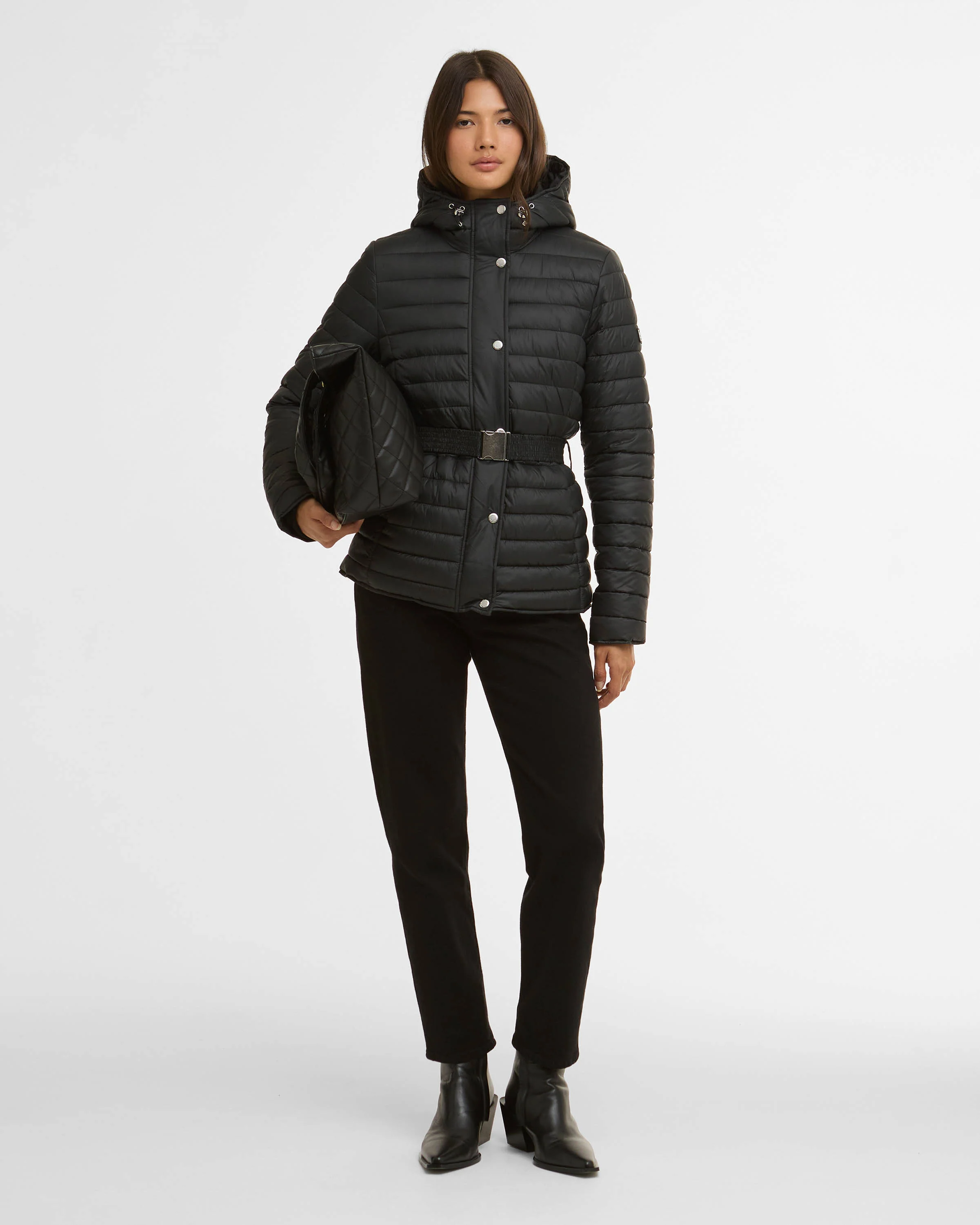 Barbour International Jada Womens Puffer Jacket - Black - Image 3