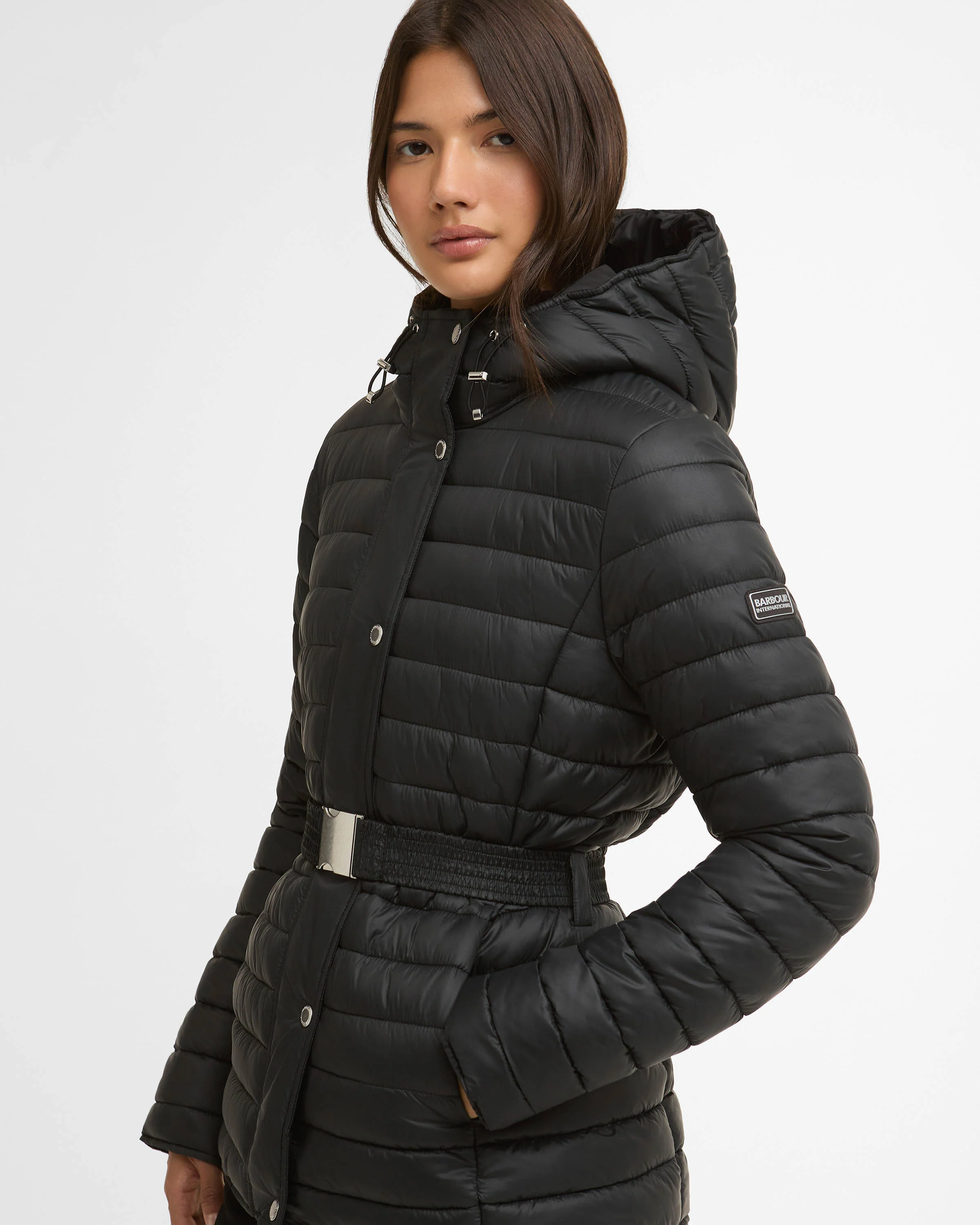 Barbour International Jada Womens Puffer Jacket - Black - Image 4