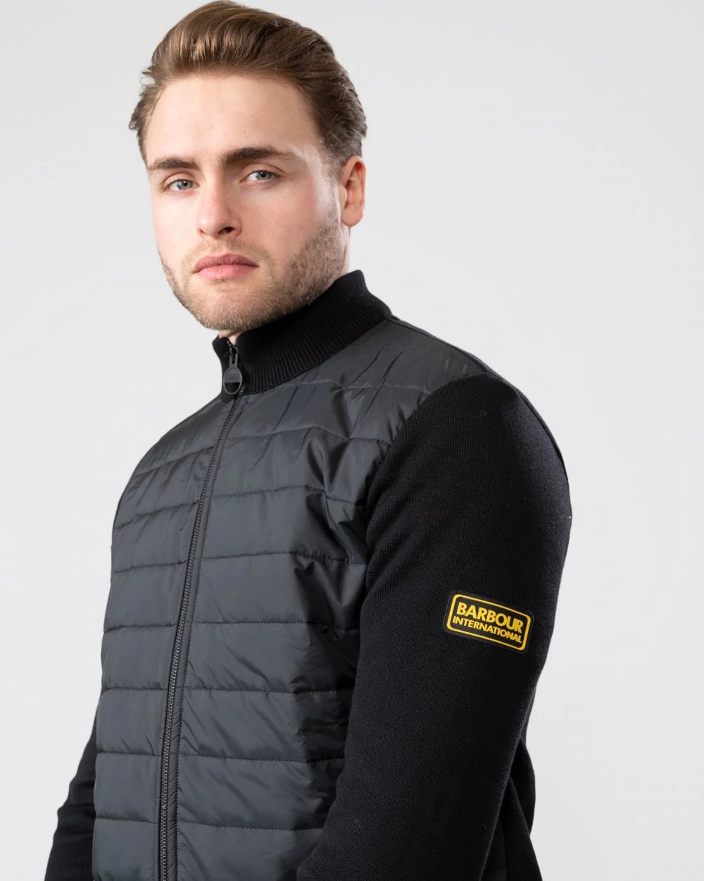 Barbour International Legacy Mens Baffle Zip Through - Image 2