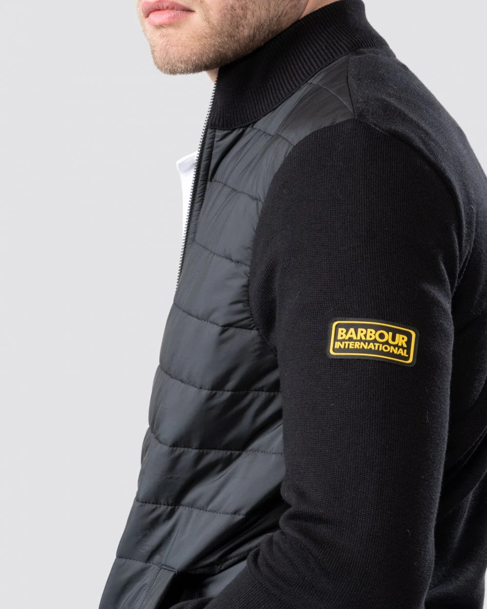 Barbour International Legacy Mens Baffle Zip Through - Image 4