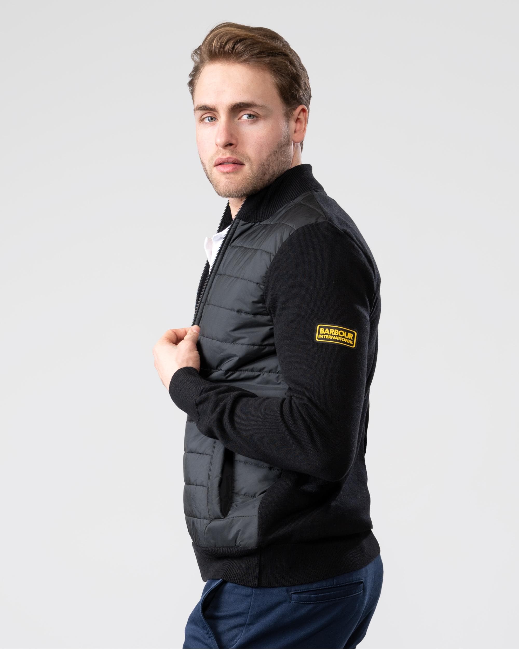 Barbour International Legacy Mens Baffle Zip Through - Image 5