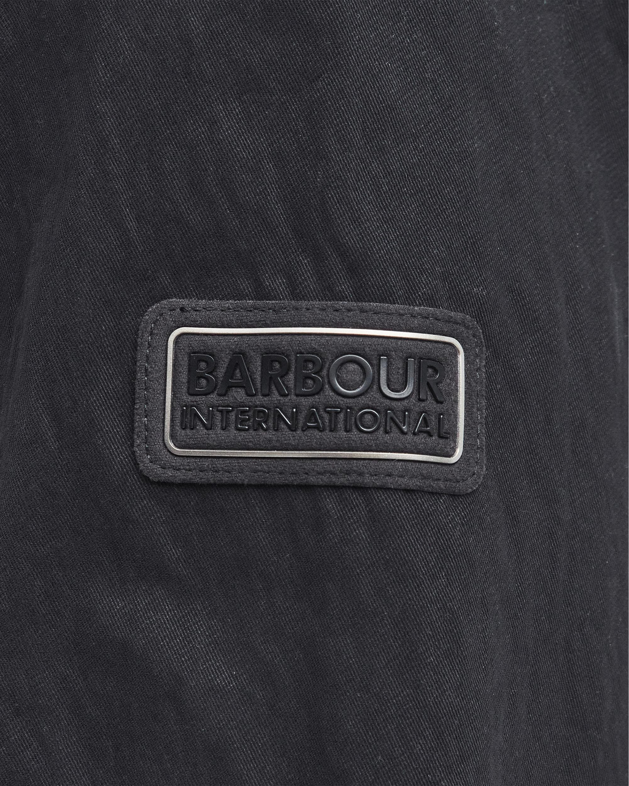 Barbour International Maze Peached Mens Overshirt - Black - Image 6