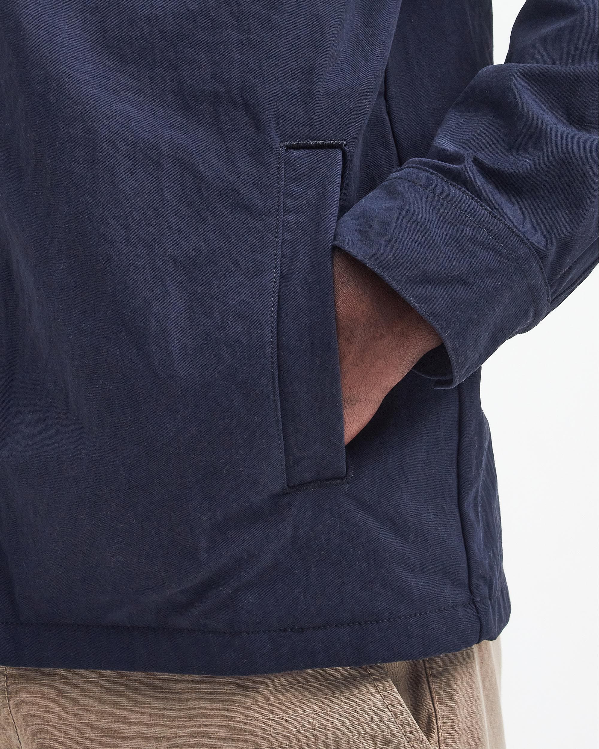 Barbour International Maze Peached Mens Overshirt - Navy - Image 5