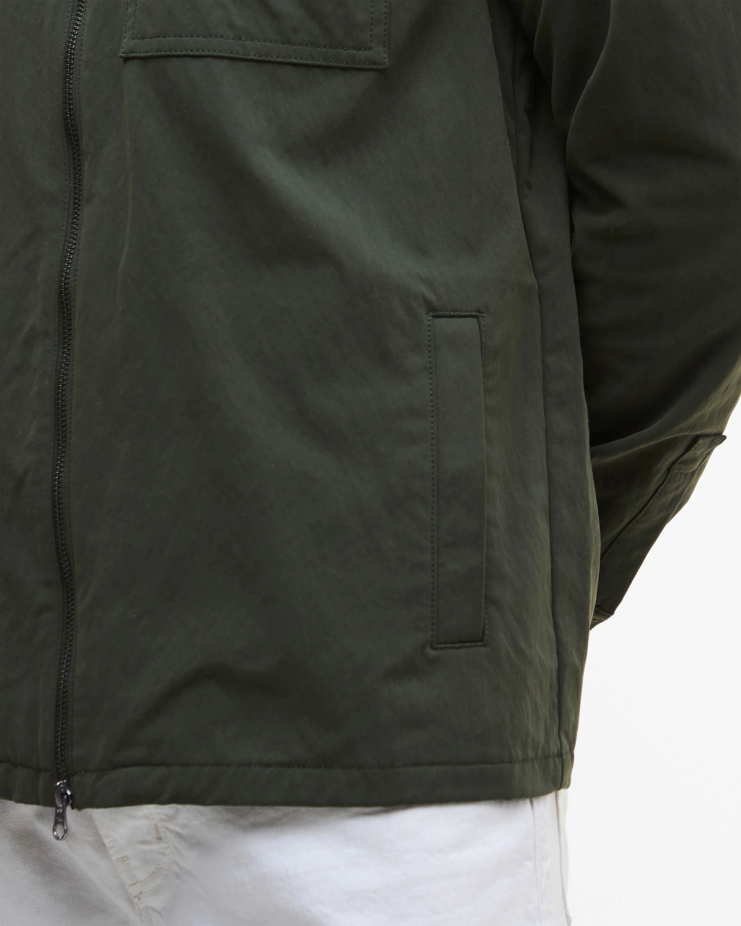 Barbour International Maze Peached Mens Overshirt - Sage - Image 3