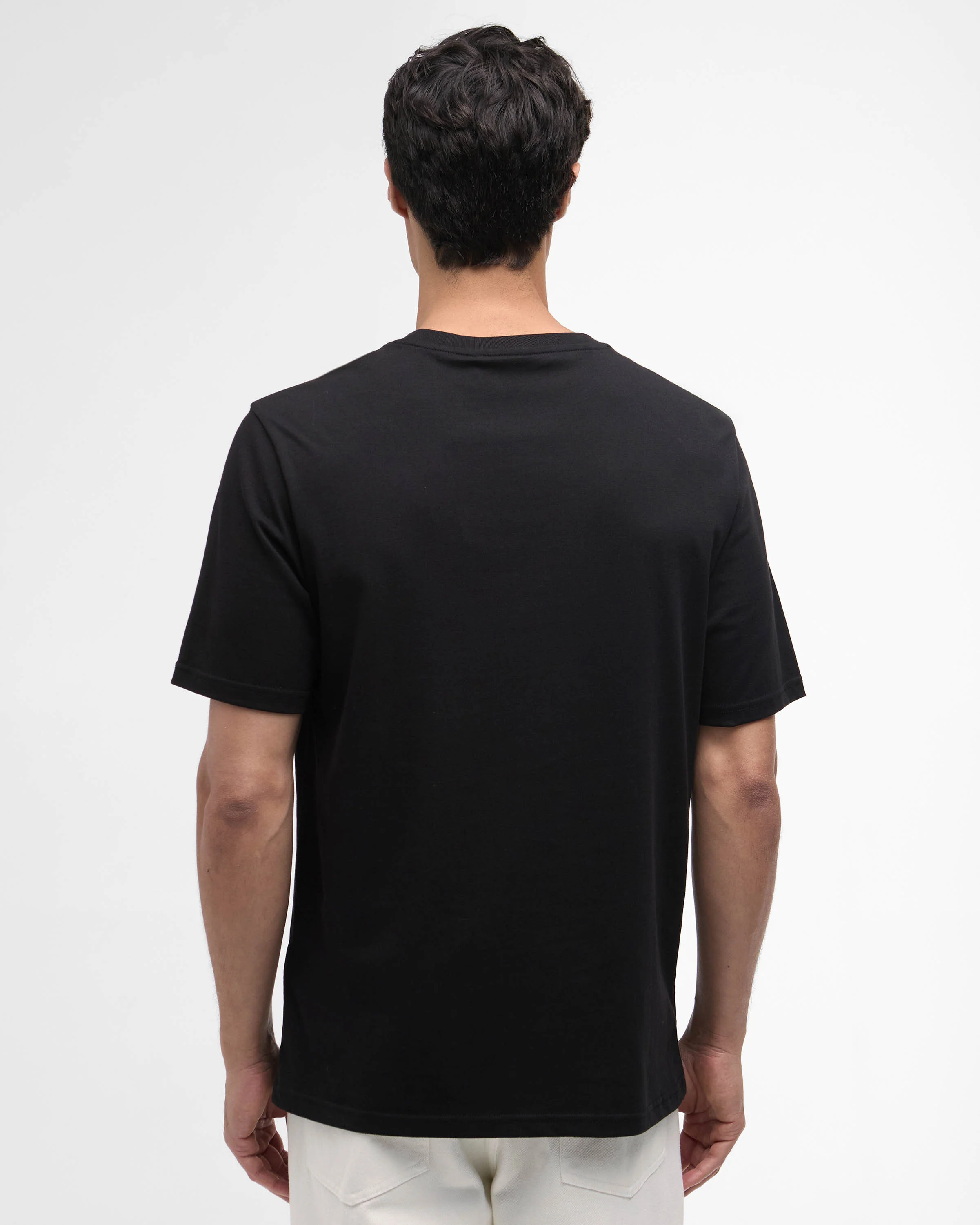 Barbour International Mens Essential Graphic T-Shirt - Black - Image 3