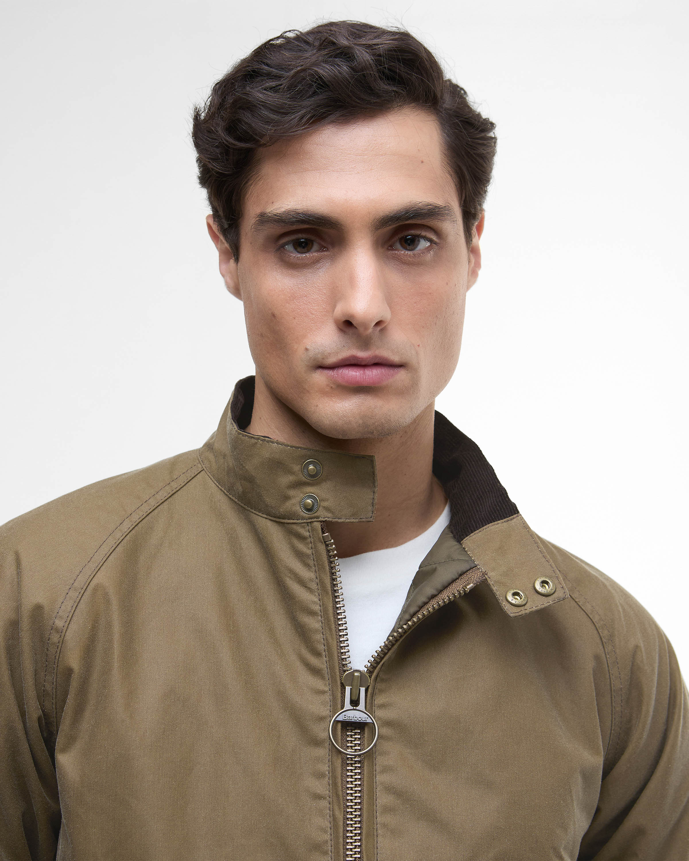 Barbour International Merchant Mens Wax Jacket - Sand - Image 5