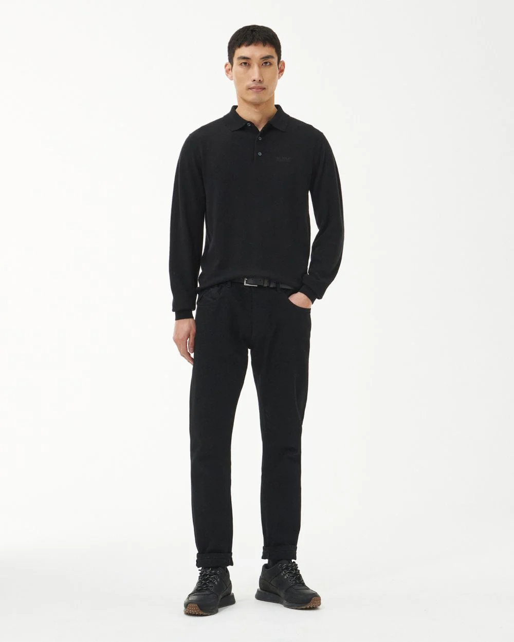 Barbour International Merino Mens Polo Style Sweatshirt - Image 3