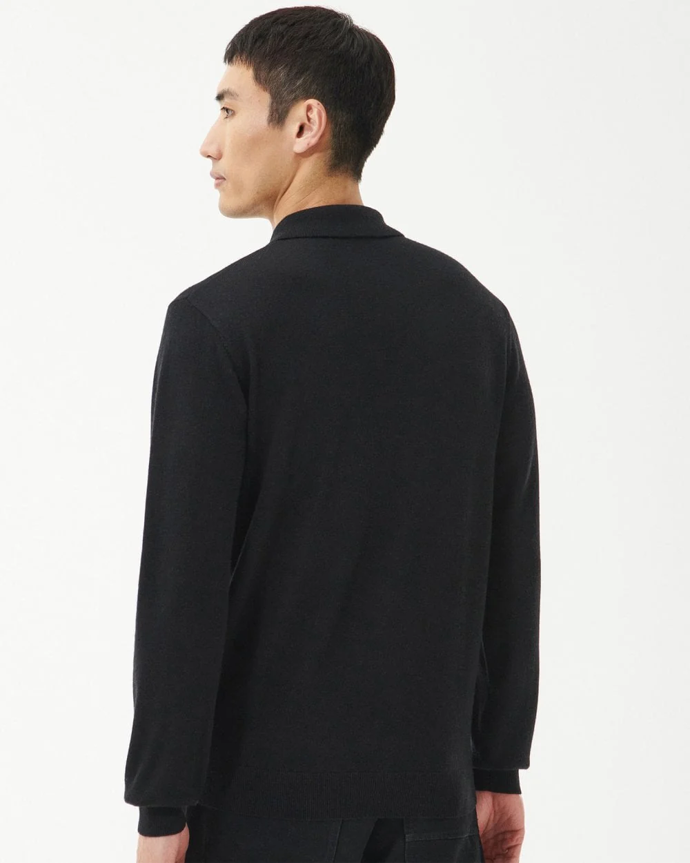 Barbour International Merino Mens Polo Style Sweatshirt - Image 4