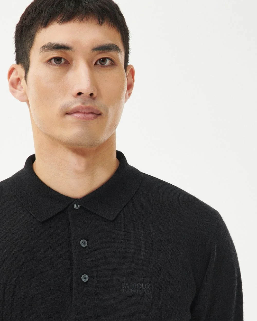 Barbour International Merino Mens Polo Style Sweatshirt - Image 5