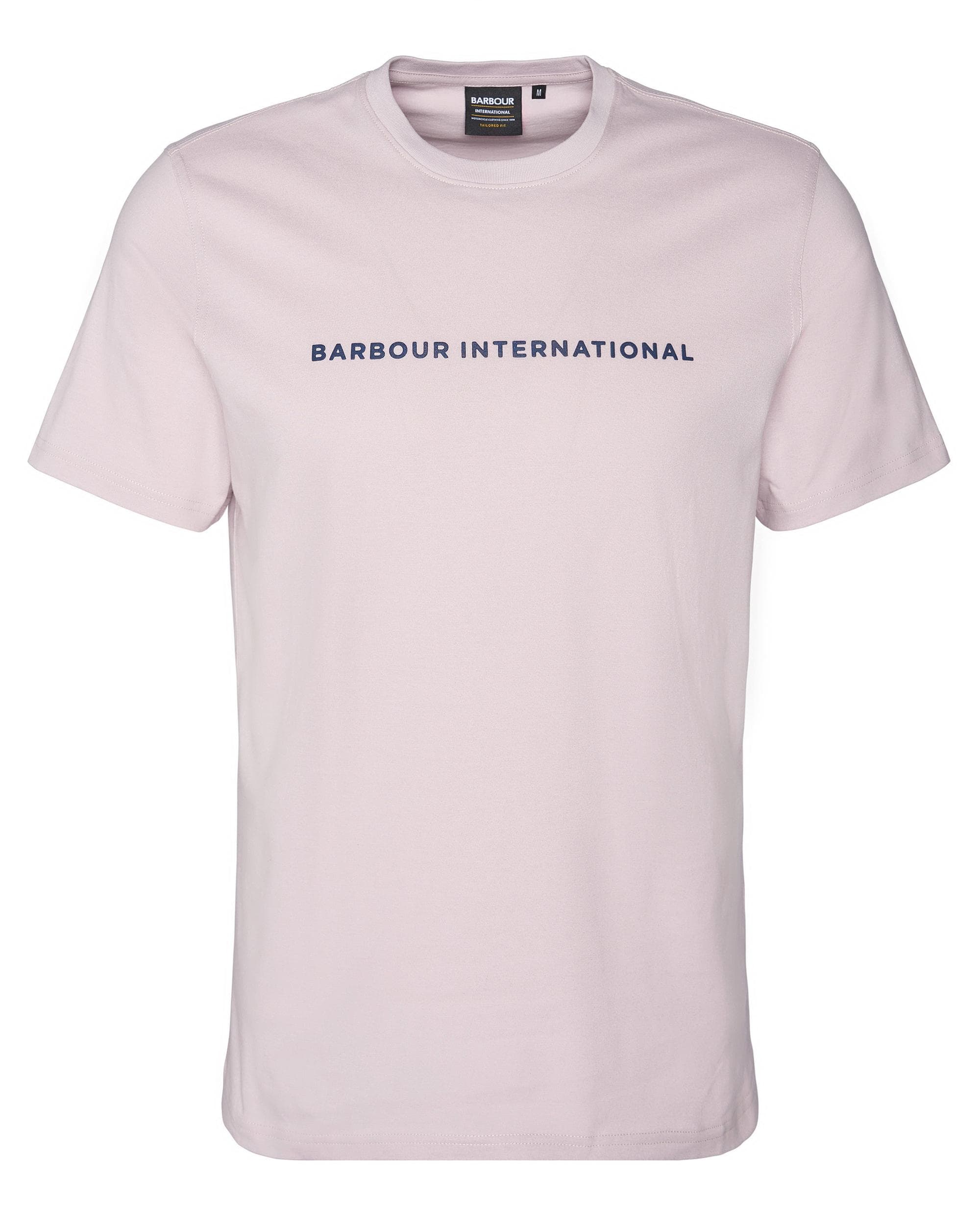 Barbour International Motored Mens Tailored T-Shirt - Dusk Pink - Image 6
