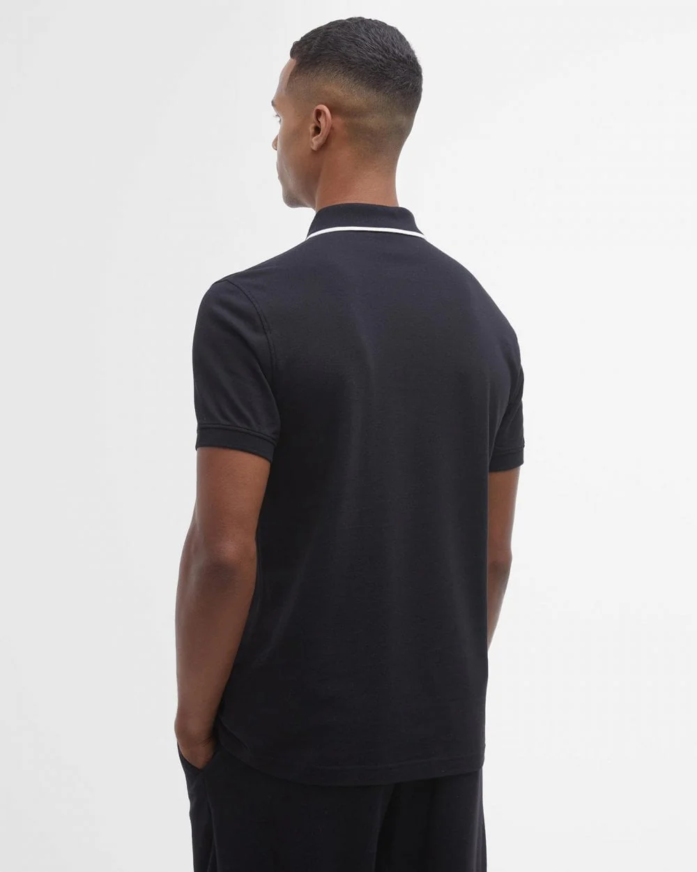 Barbour International Murphy Mens Contrast Tipped Polo Shirt - Image 5