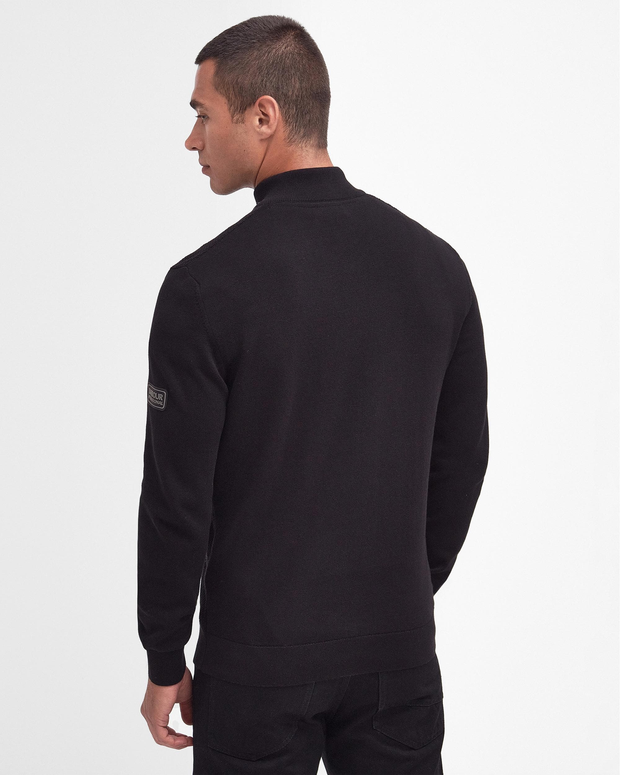 Barbour International Murrey Quarter Placket Mens Knitted Jumper - Image 4