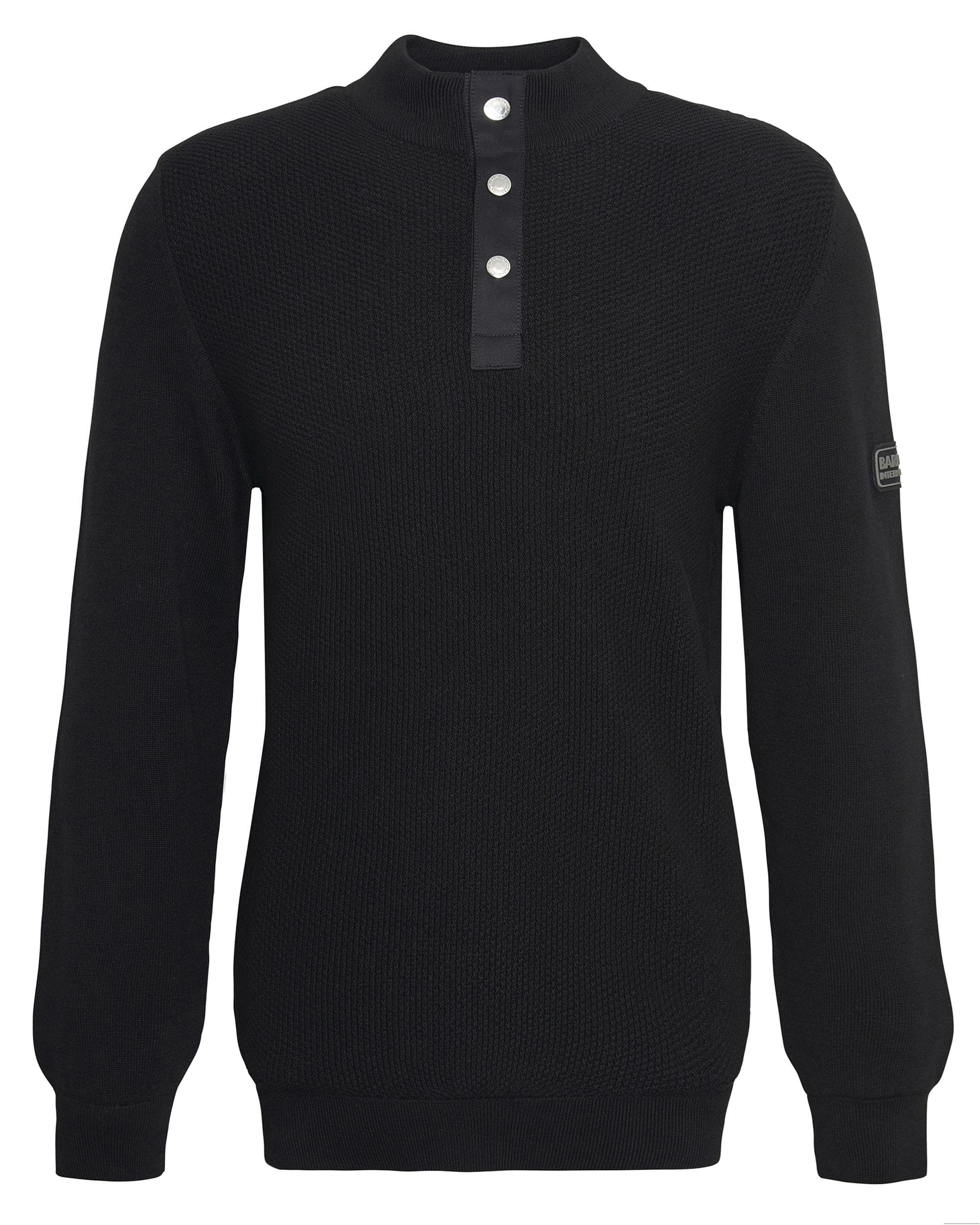 Barbour International Murrey Quarter Placket Mens Knitted Jumper - Image 8