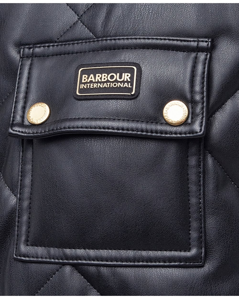 Barbour International Neutron Womens Long Quilted Jacket - Image 7