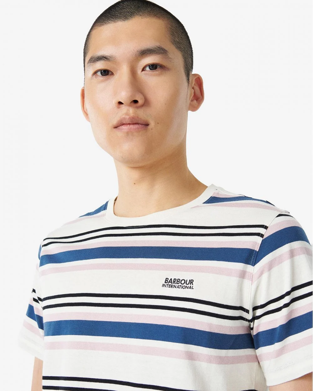 Barbour International Norwood Mens Striped T-Shirt - Image 5