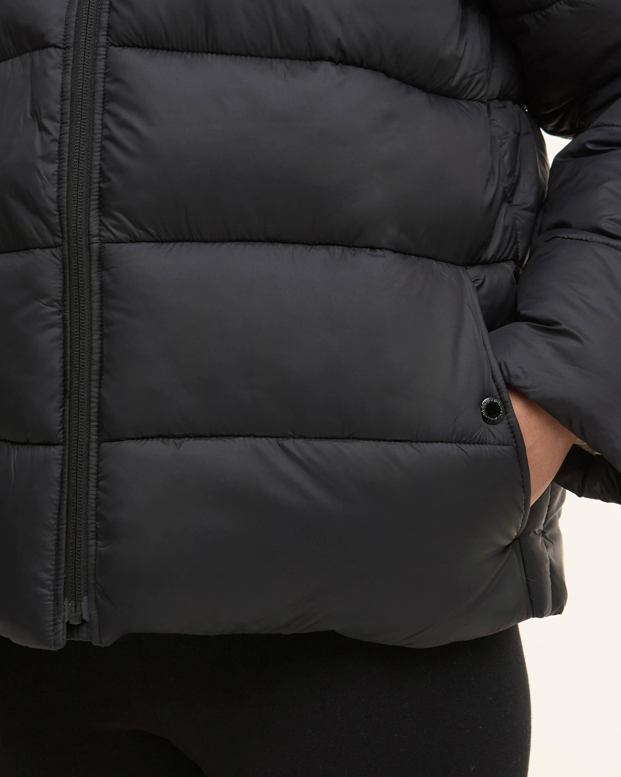 Barbour International Olivios Womens Puffer Jacket - Black - Image 3