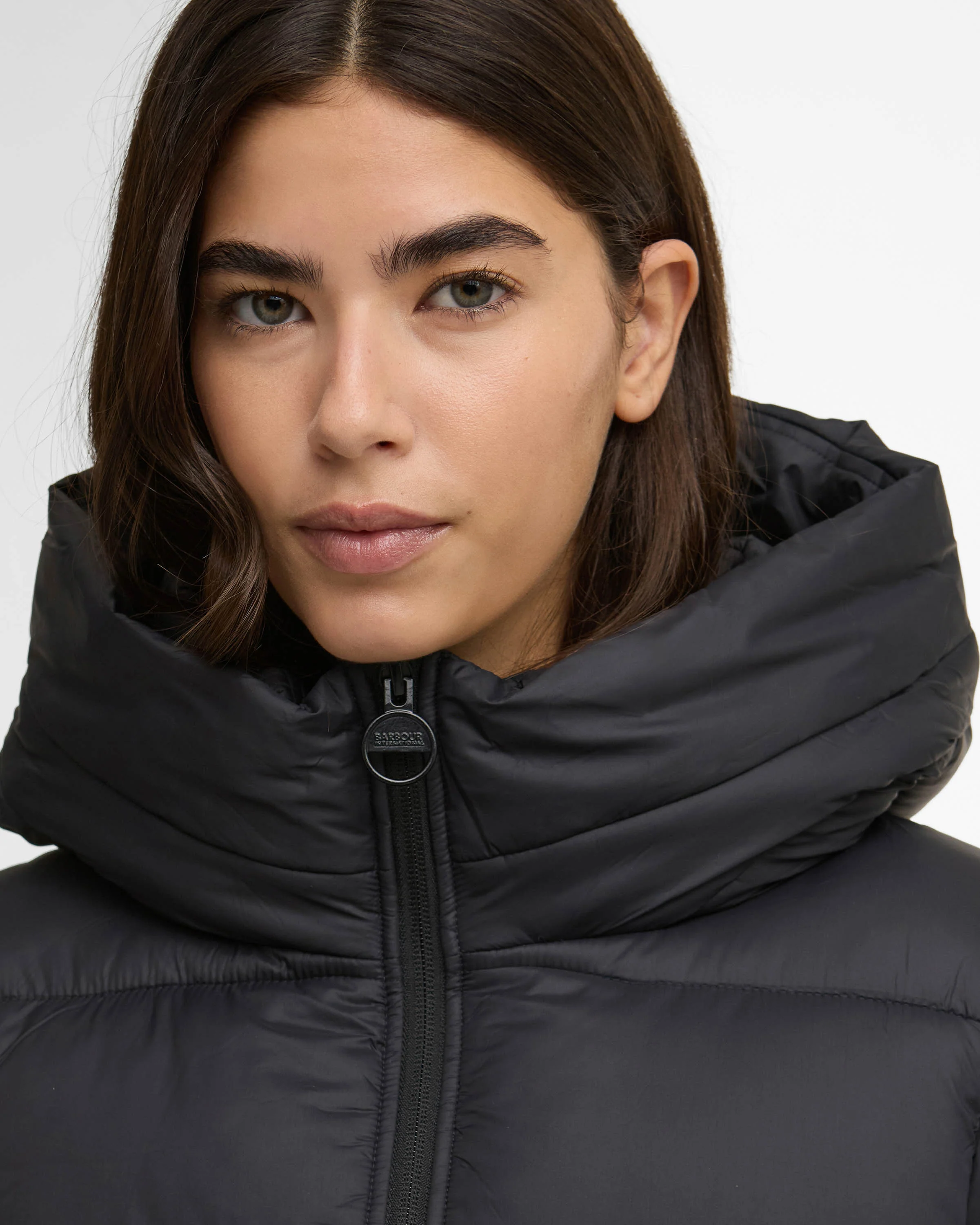 Barbour International Olivios Womens Puffer Jacket - Black - Image 4