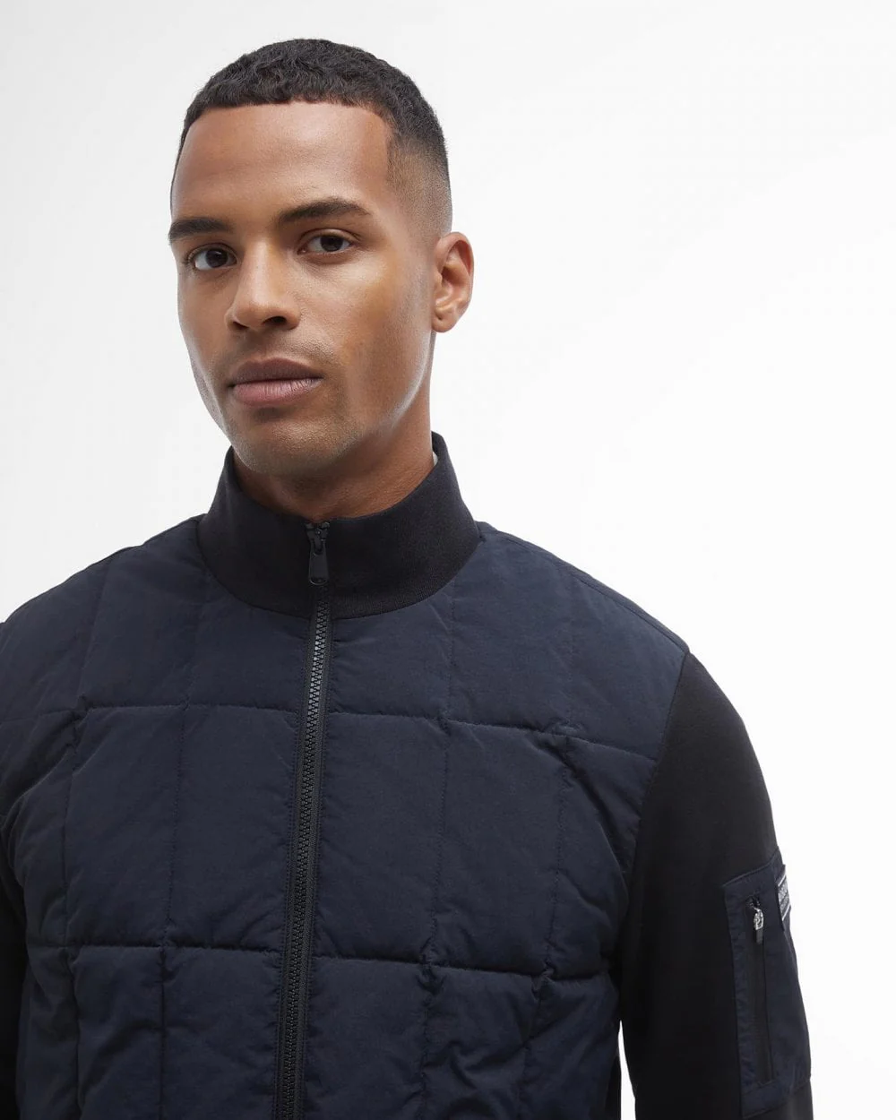 Barbour International Otto Mens Baffle Quilt Sweatshirt - Image 3