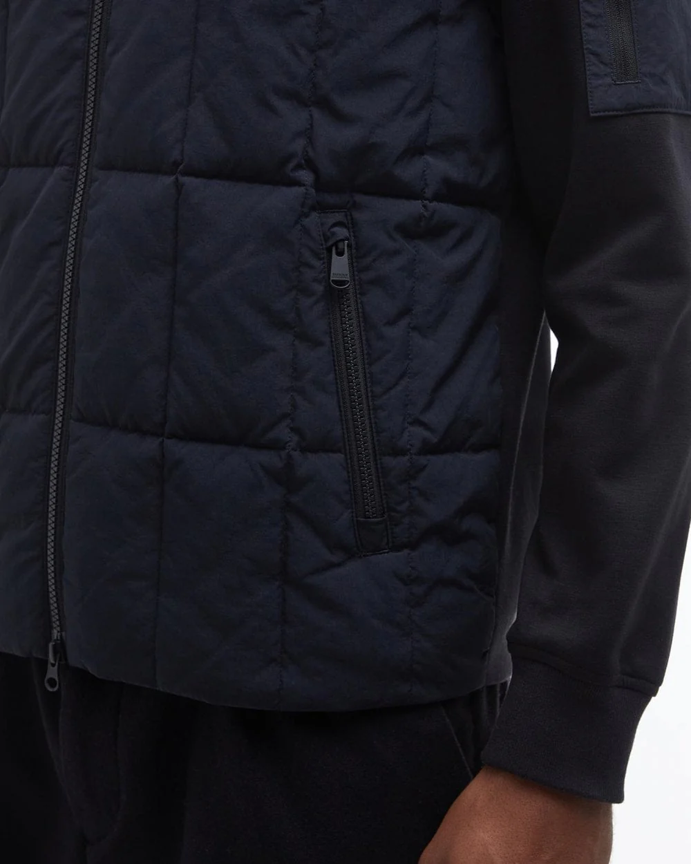 Barbour International Otto Mens Baffle Quilt Sweatshirt - Image 5