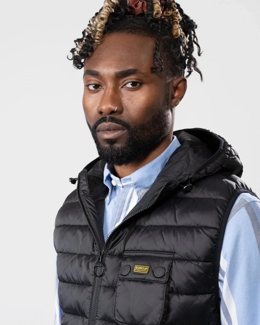 Barbour International Ousten Hooded Mens Gilet - Image 2