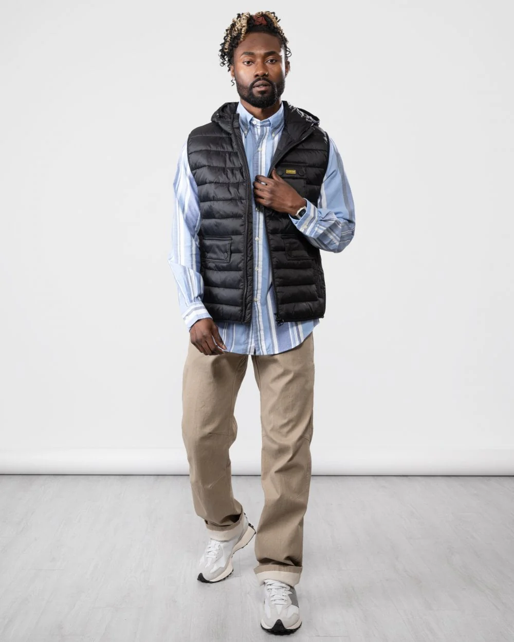 Barbour International Ousten Hooded Mens Gilet - Image 4