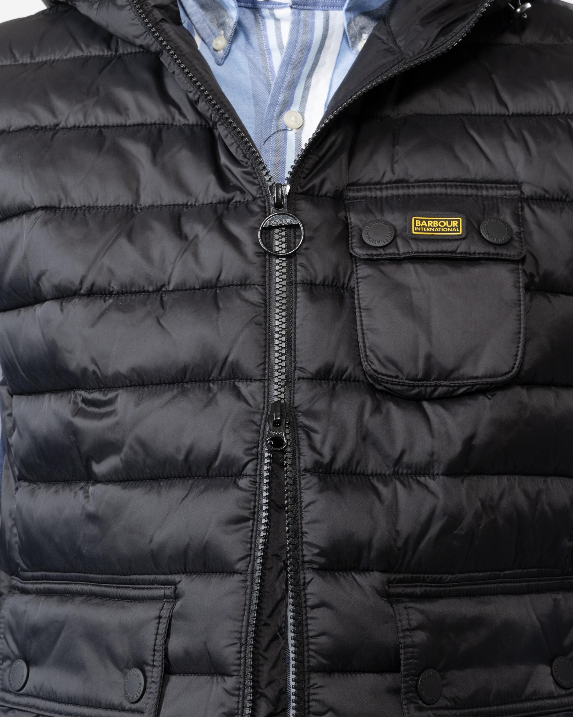 Barbour International Ousten Hooded Mens Gilet - Image 6