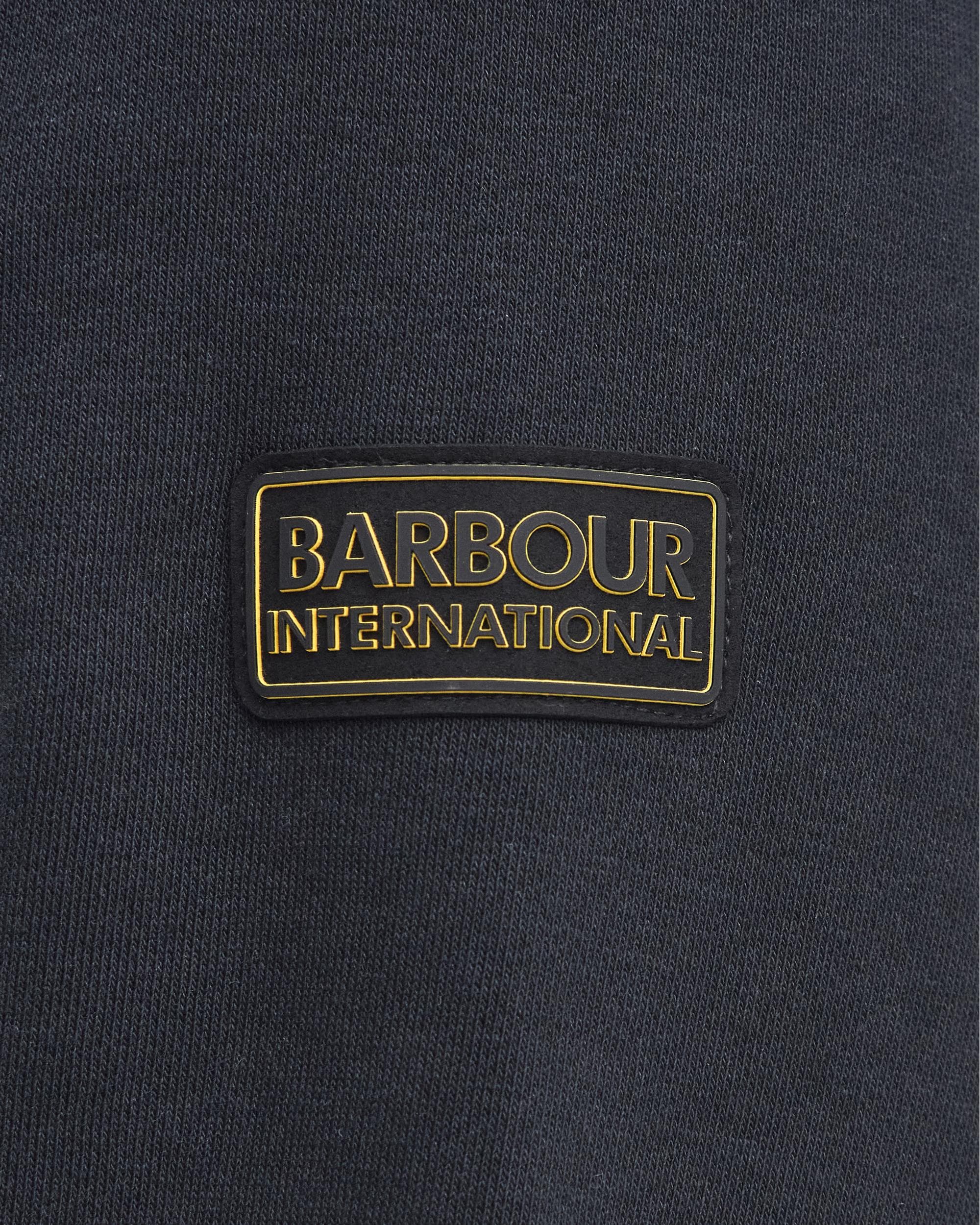 Barbour International Outline Mens Funnel Neck Sweatshirt - Black - Image 6