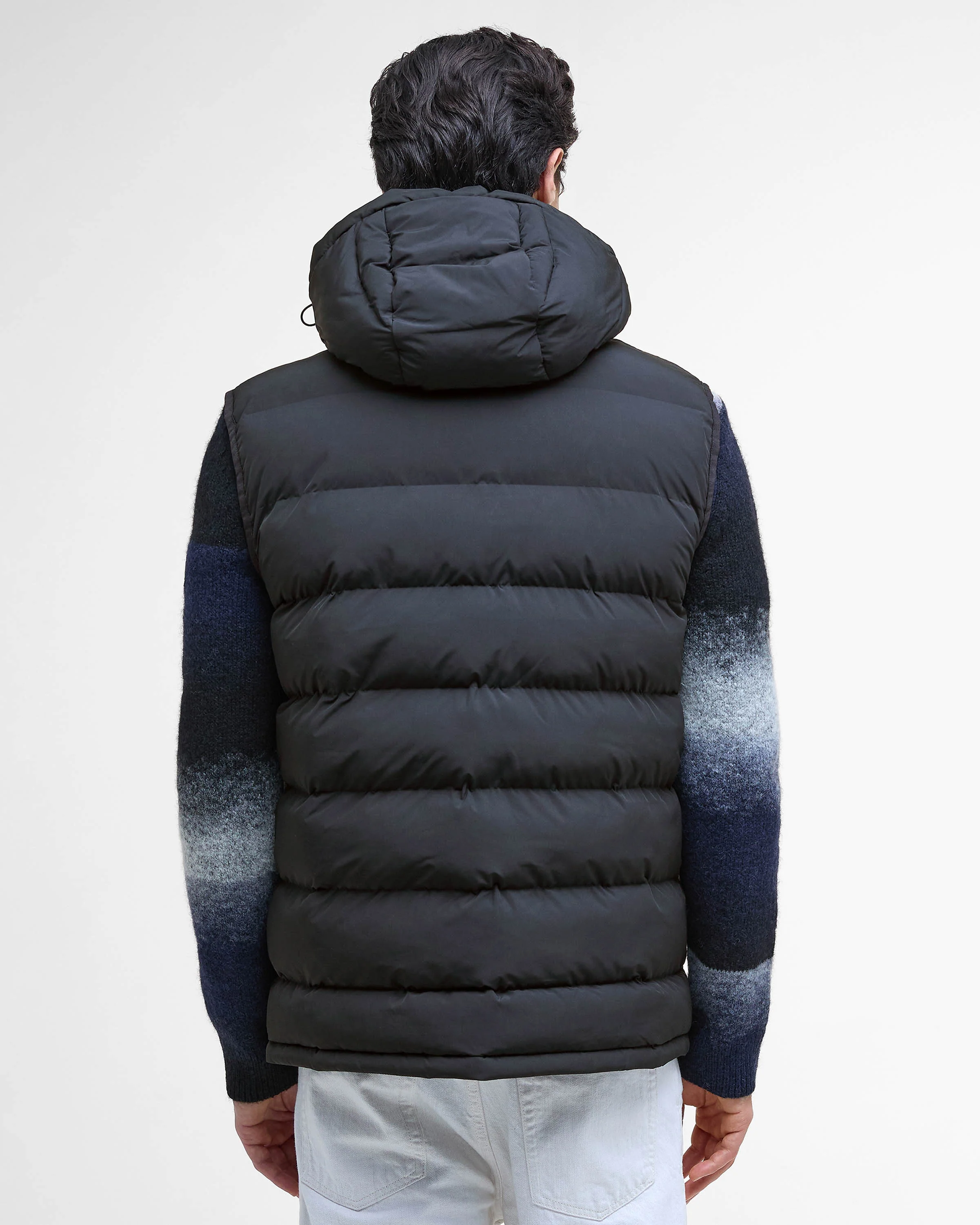 Barbour International Padley Mens Puffer Gilet - Black - Image 8
