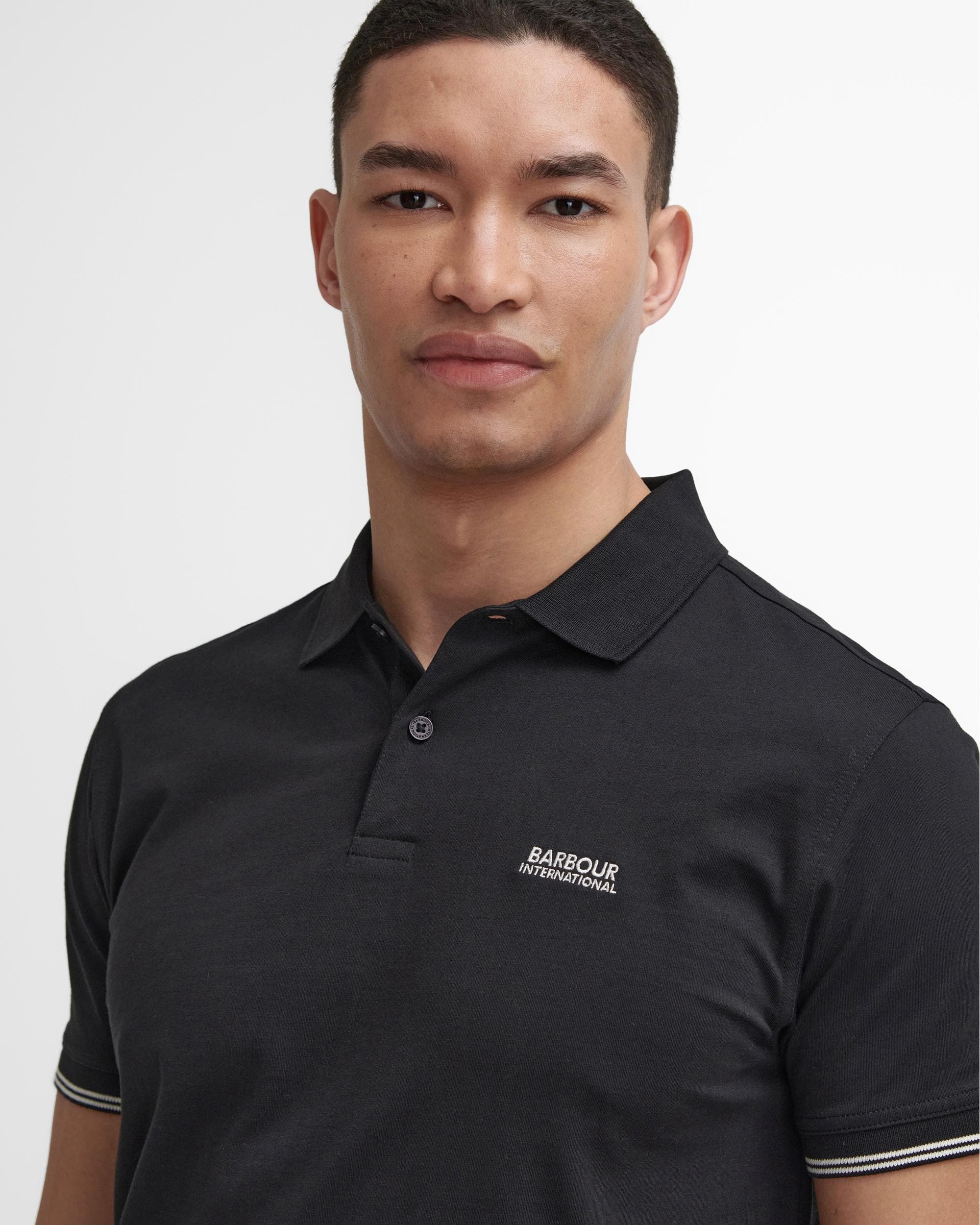 Barbour International Philip Mens Tipped Polo Shirt - Image 2