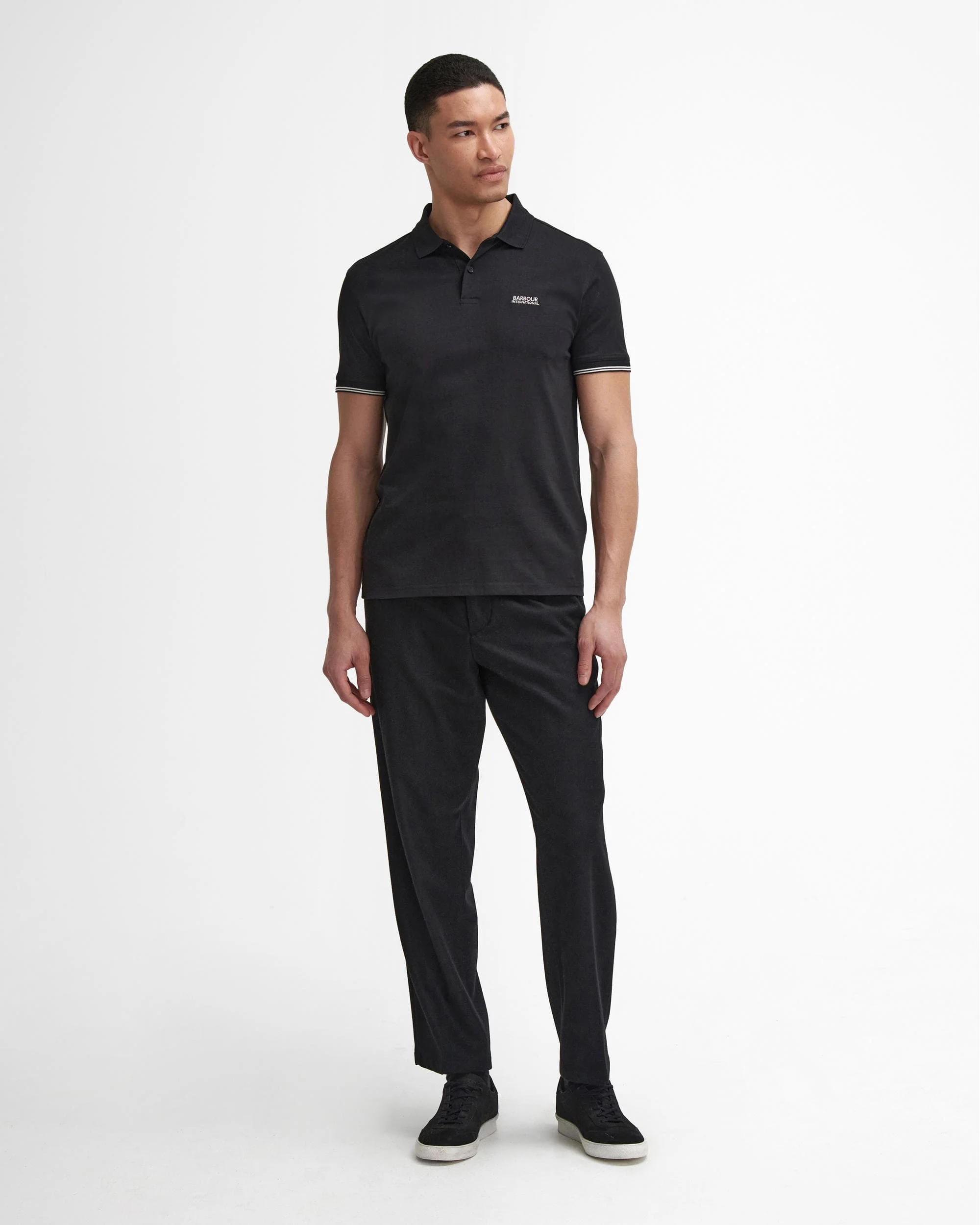Barbour International Philip Mens Tipped Polo Shirt - Image 3