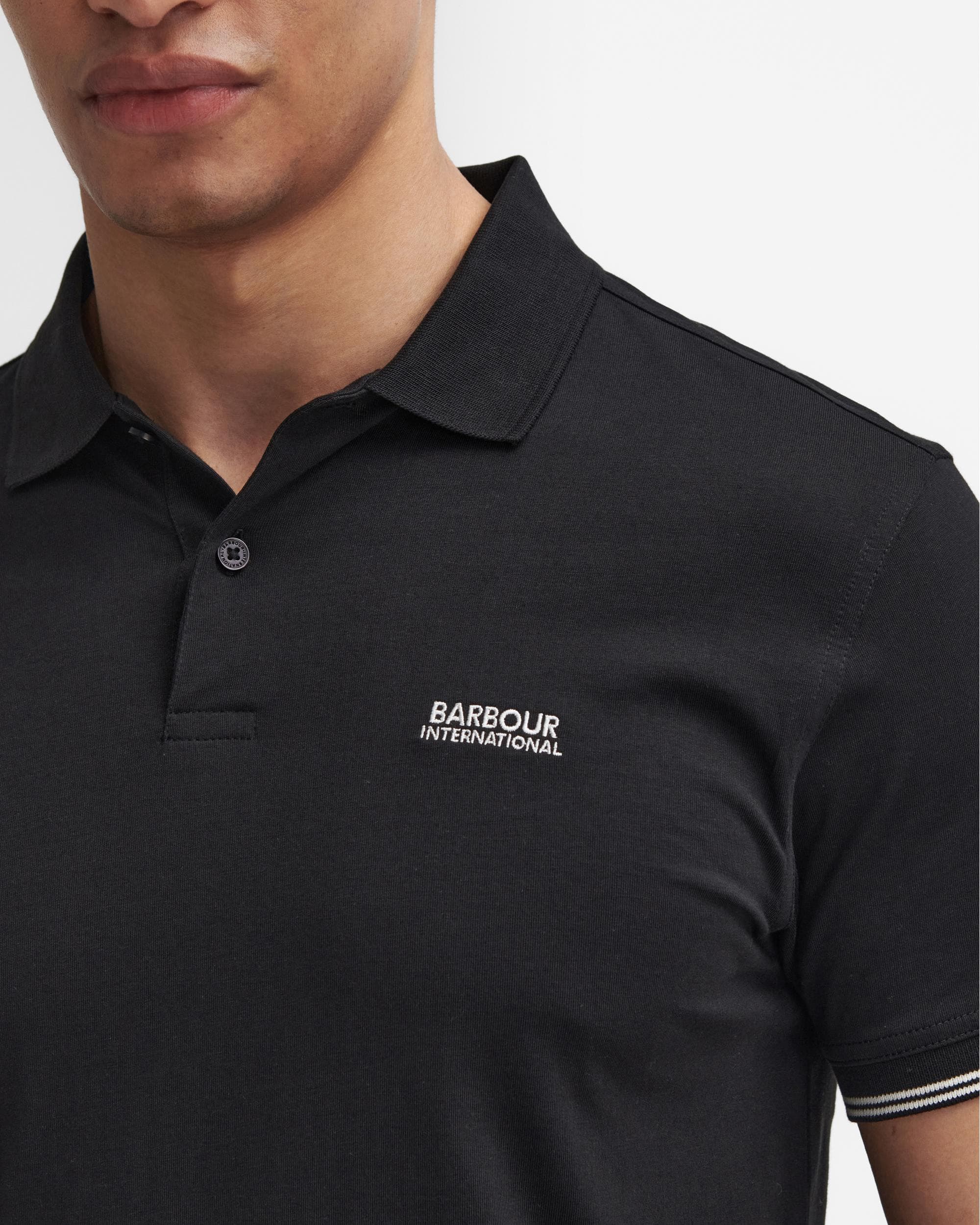 Barbour International Philip Mens Tipped Polo Shirt - Image 5