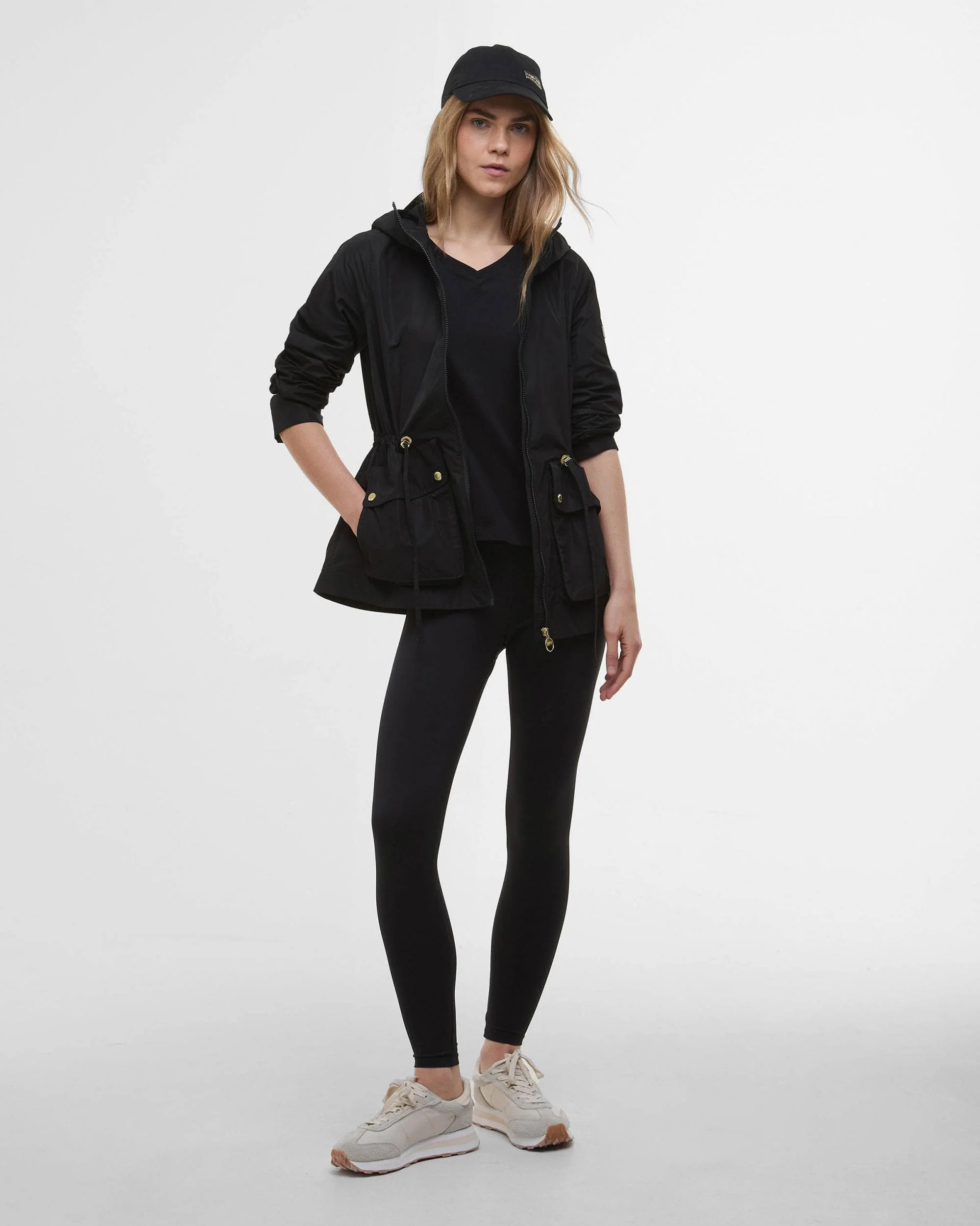 Barbour International Piper Womens Showerproof Jacket - Black - Image 2