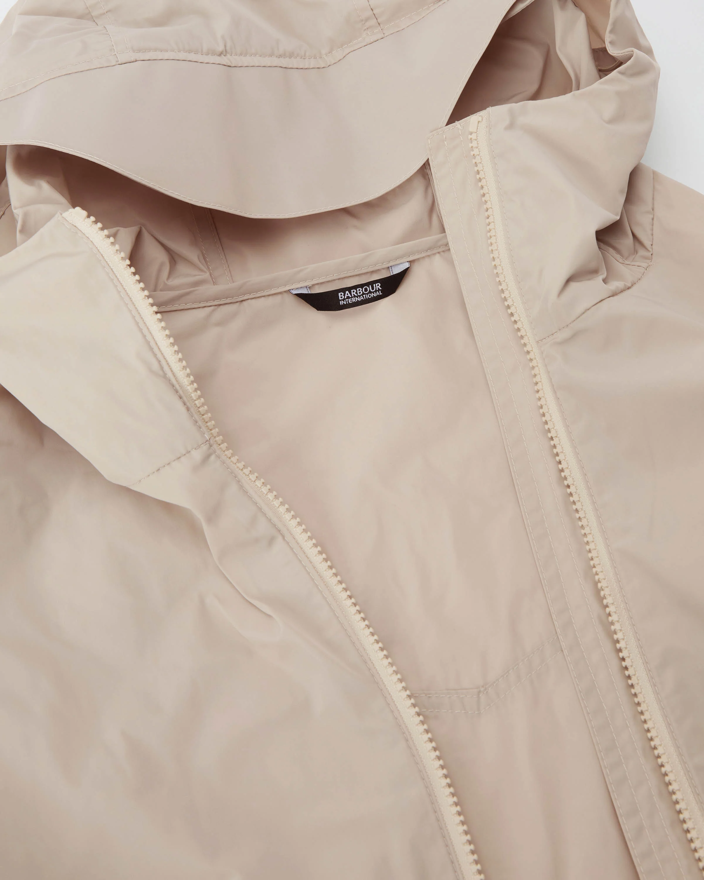 Barbour International Piper Womens Showerproof Jacket - Cement - Image 7