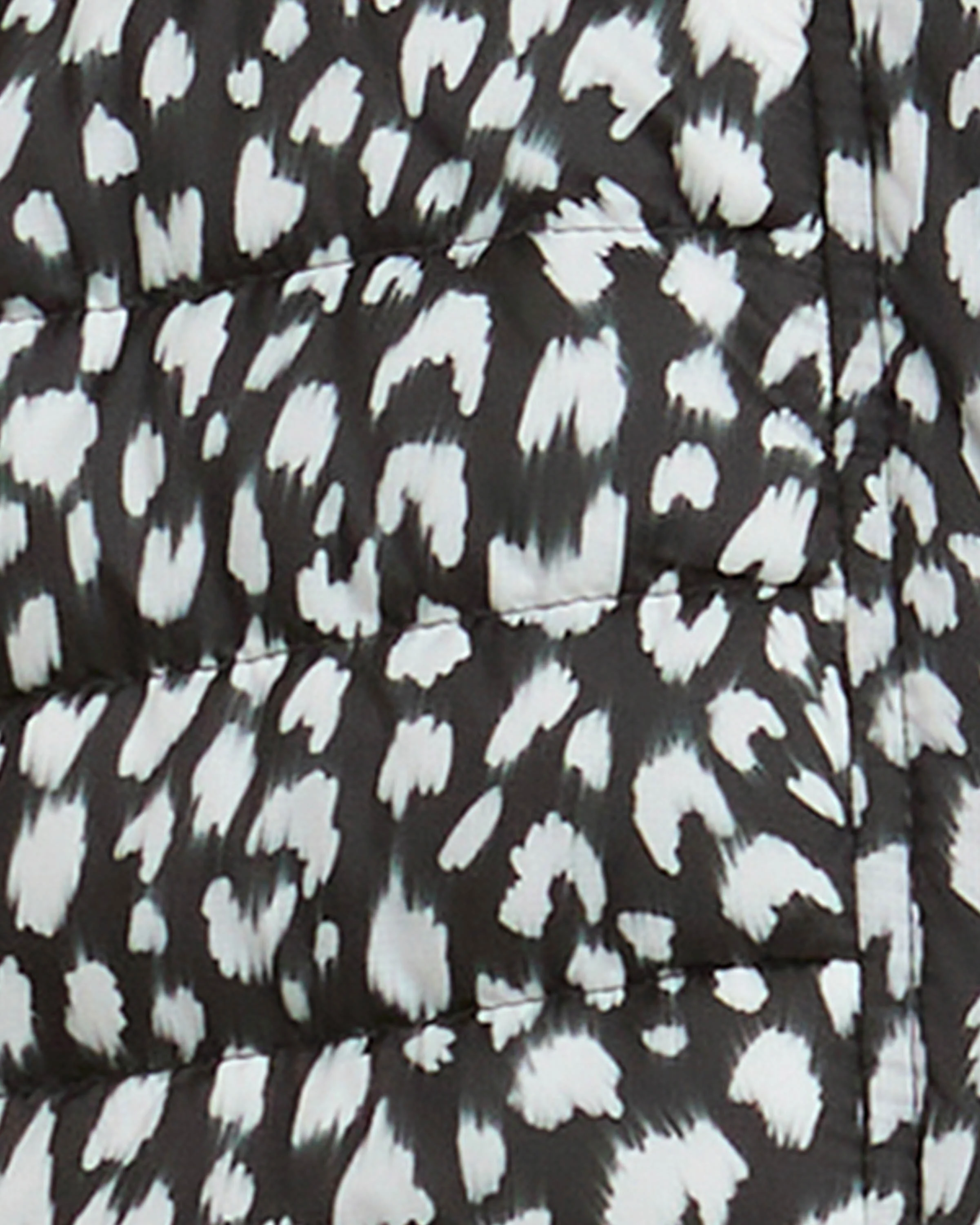 Barbour International Printed Jada Womens Puffer Jacket - Snow Leopard Print - Image 7