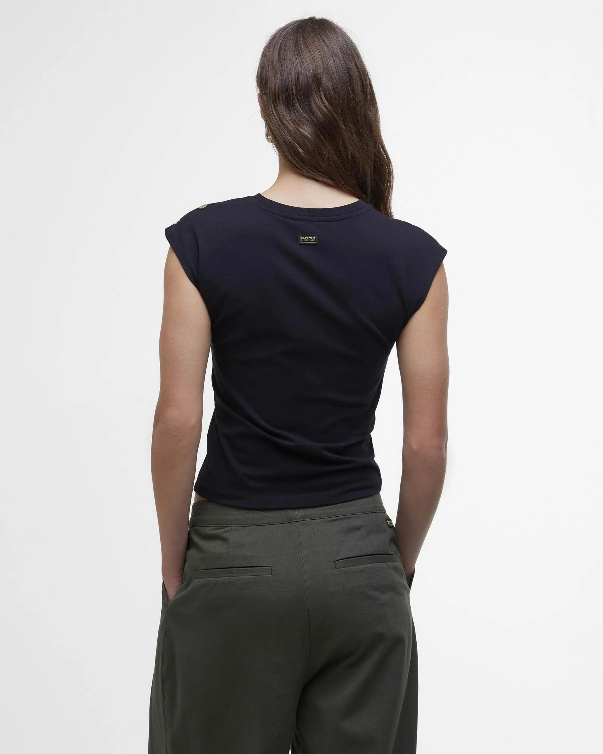 Barbour International Priya Womens Sleeveless Top - Black - Image 5