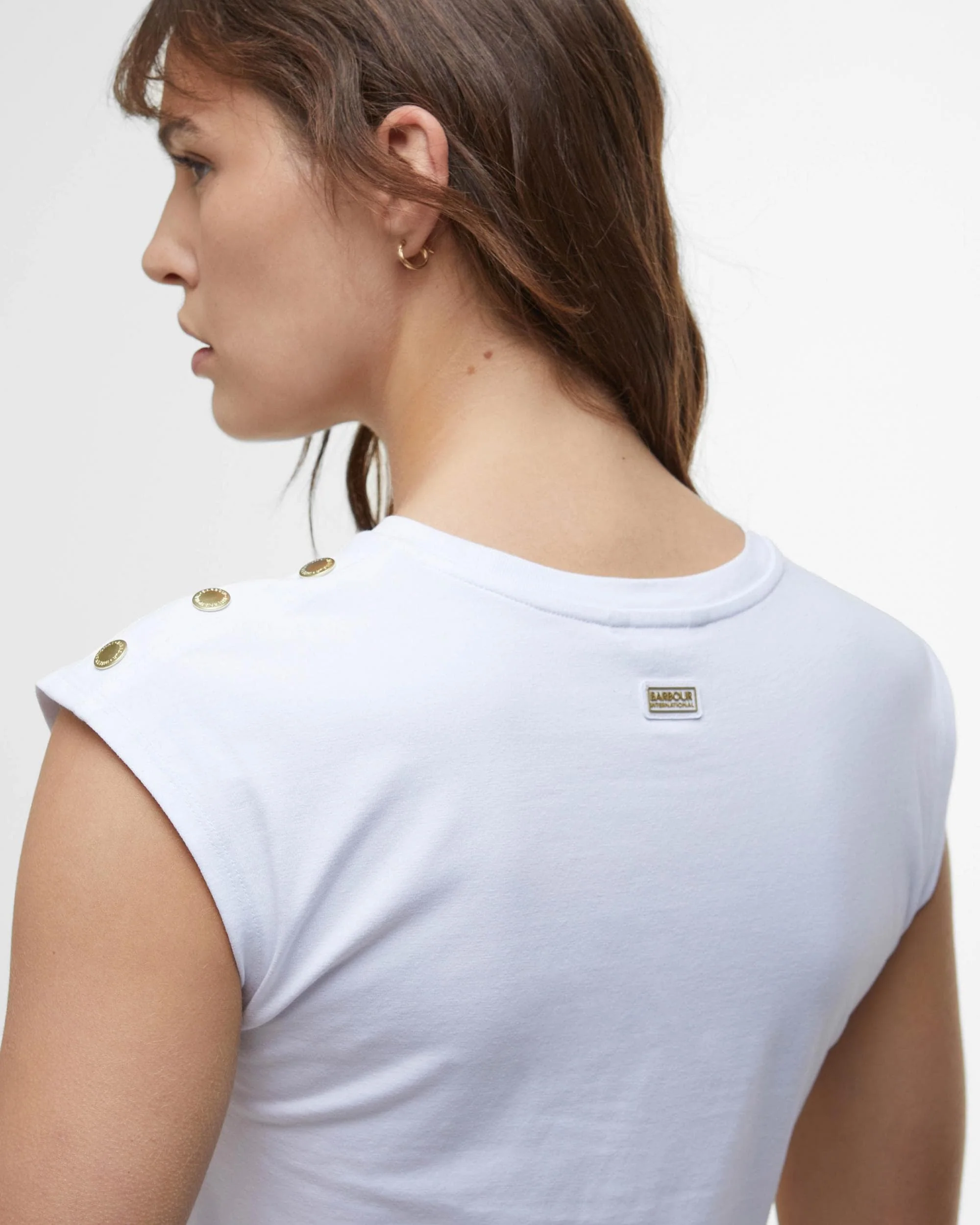 Barbour International Priya Womens Sleeveless Top - White - Image 4