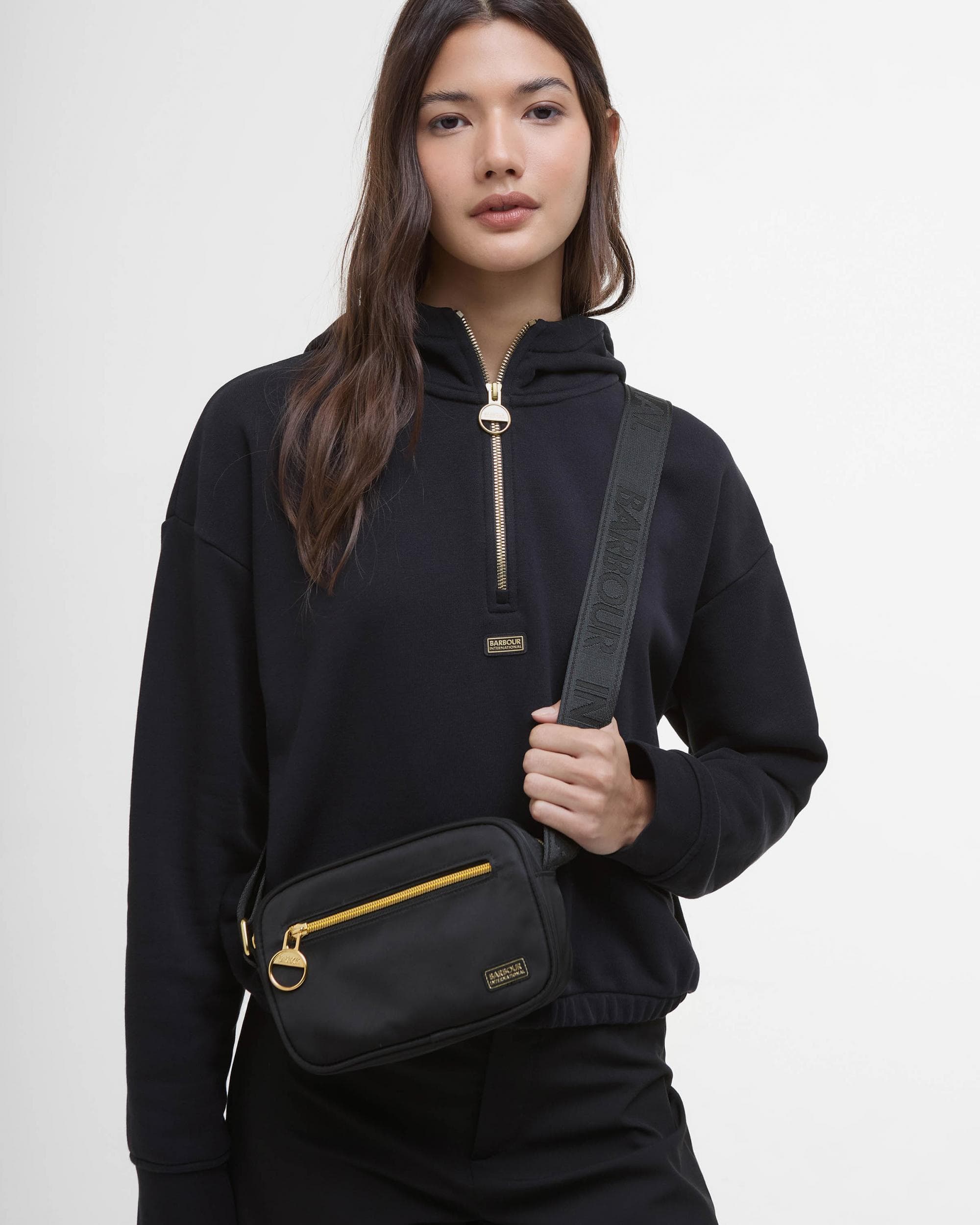 Barbour International Qualify Womens Micro Crossbody Bag - Black - Image 4