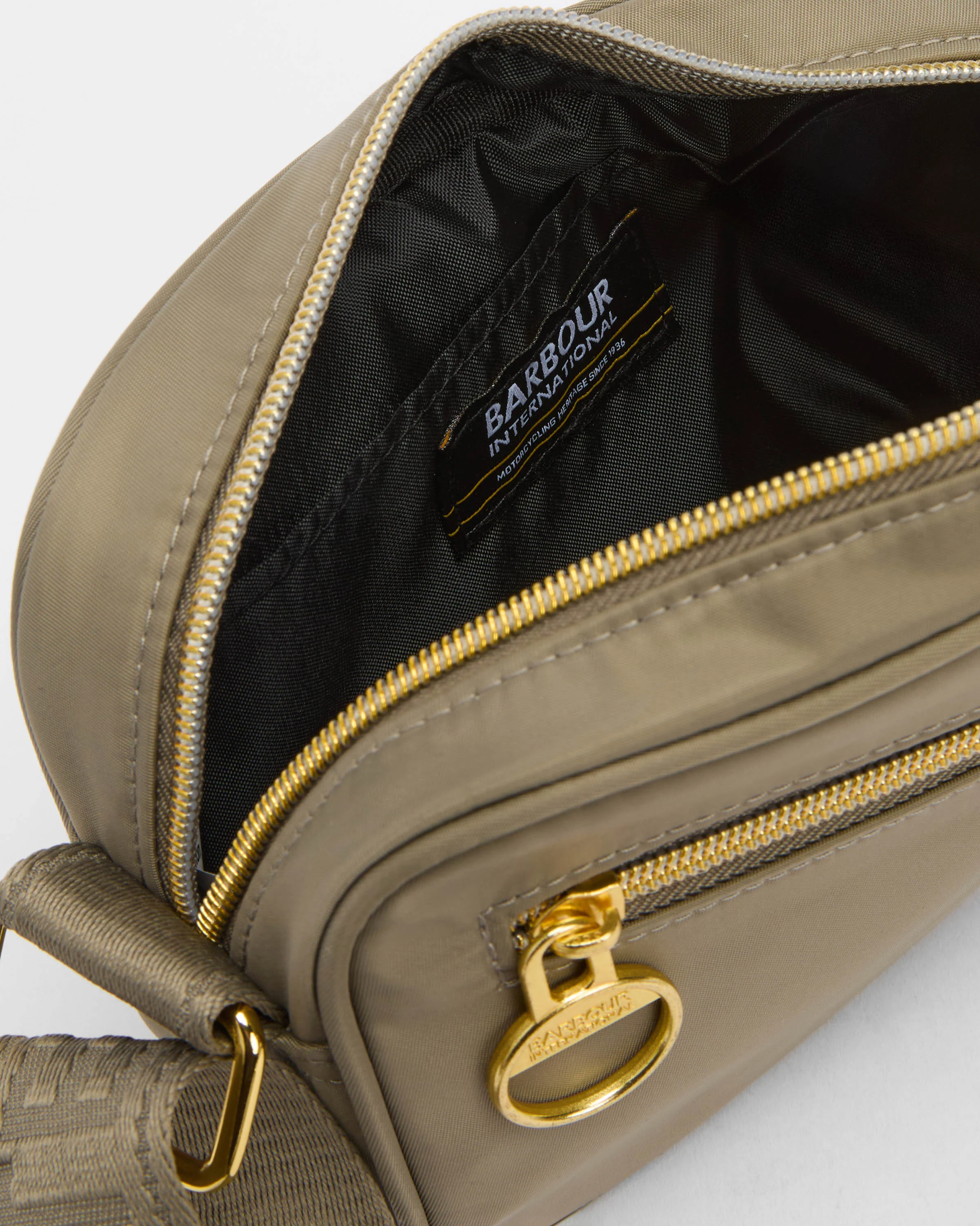 Barbour International Qualify Womens Micro Crossbody Bag - Dusky Khaki - Image 4