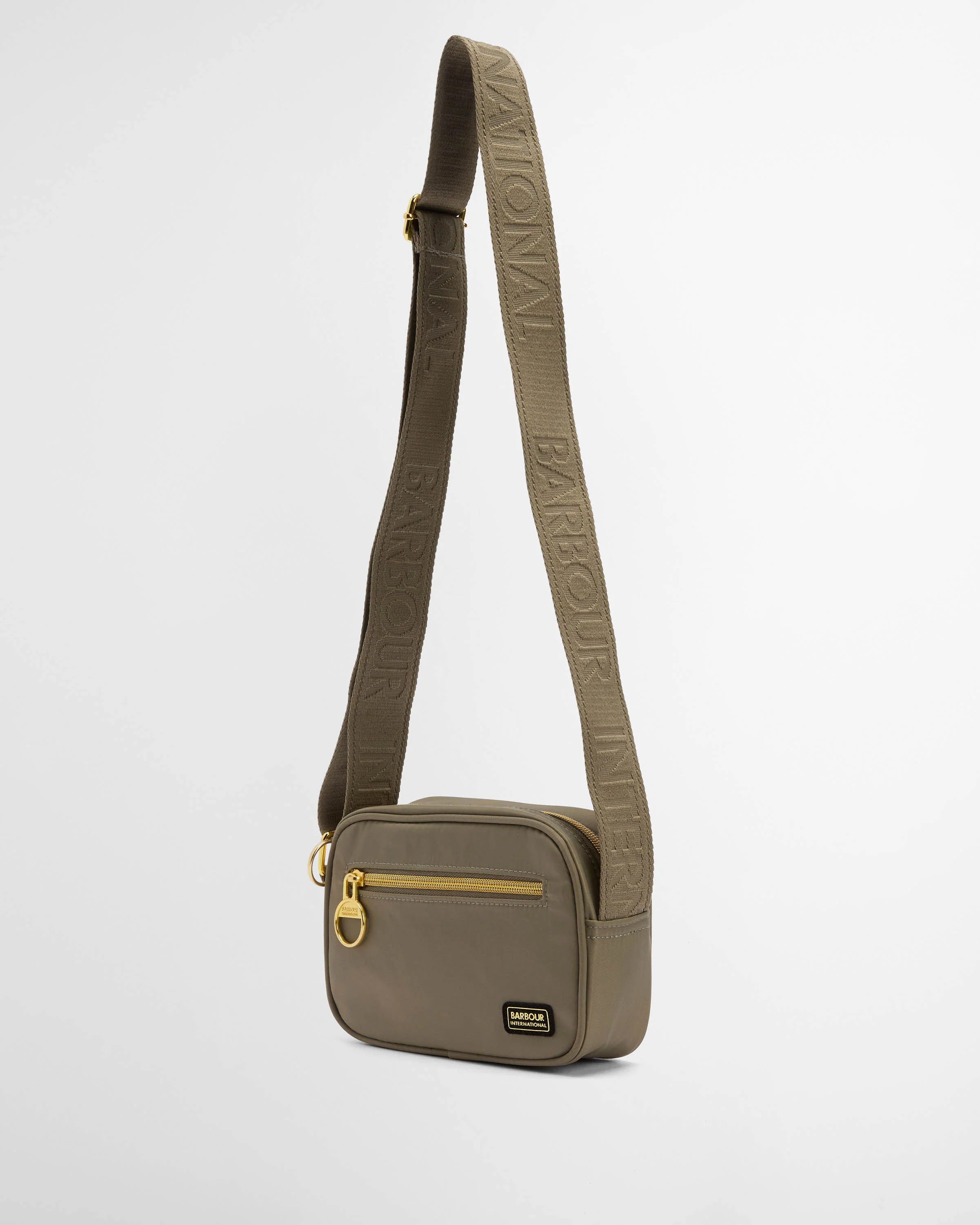 Barbour International Qualify Womens Micro Crossbody Bag - Dusky Khaki - Image 5