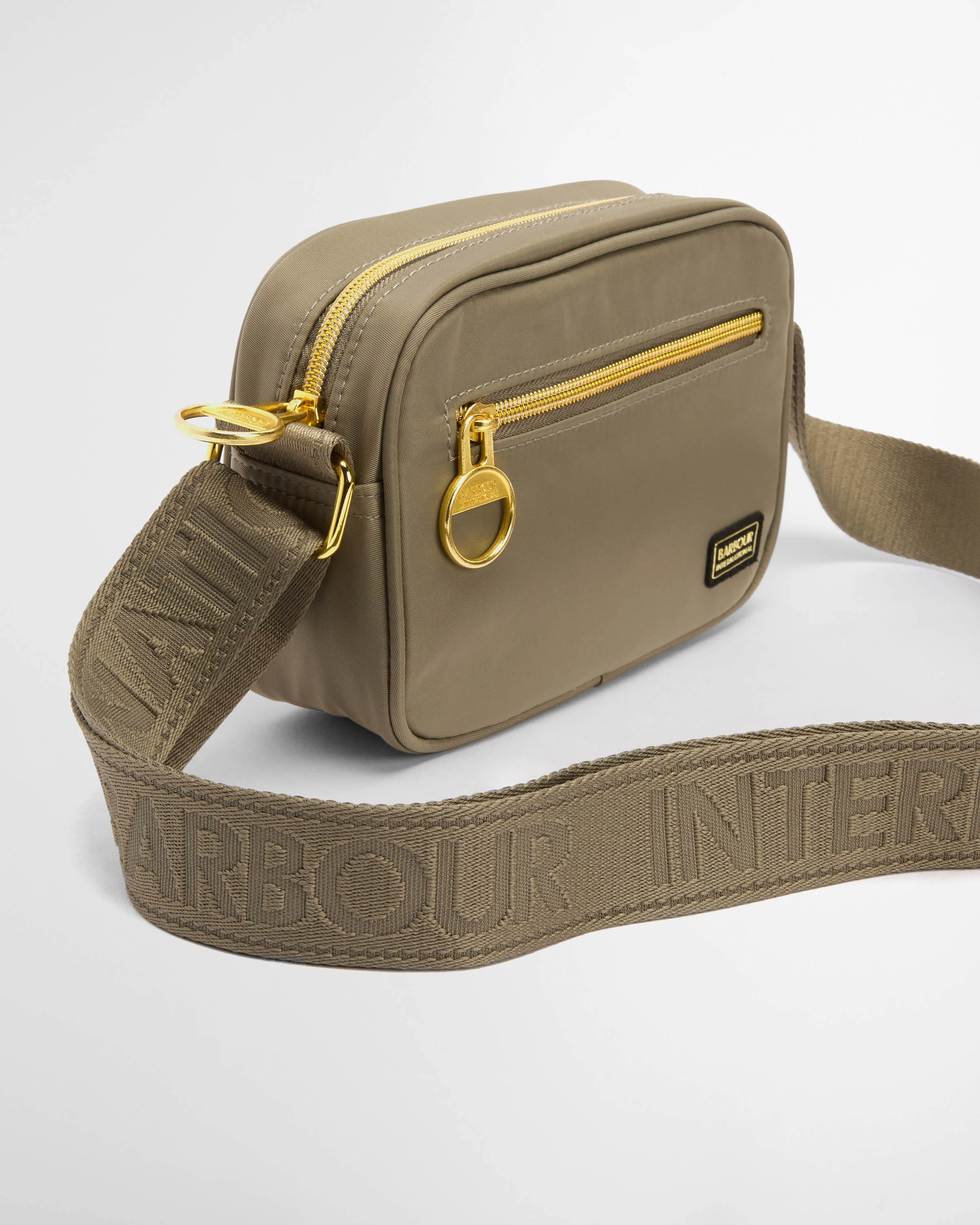 Barbour International Qualify Womens Micro Crossbody Bag - Dusky Khaki - Image 6