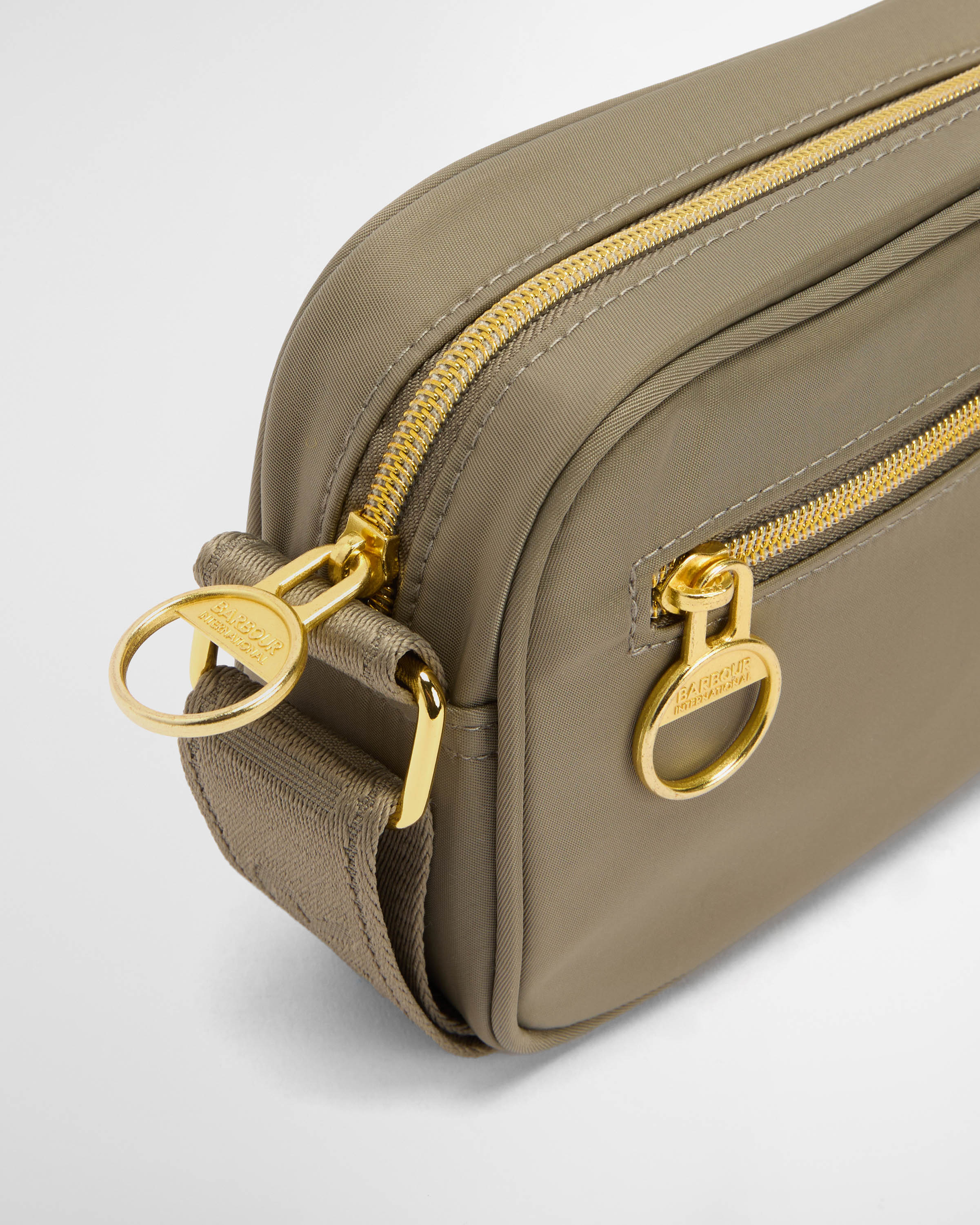 Barbour International Qualify Womens Micro Crossbody Bag - Dusky Khaki - Image 9