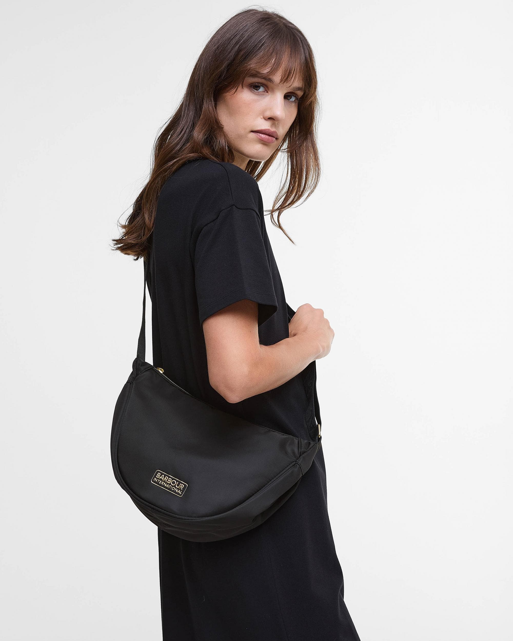 Barbour International Qualify Womens Sling Bag - Black - Image 3