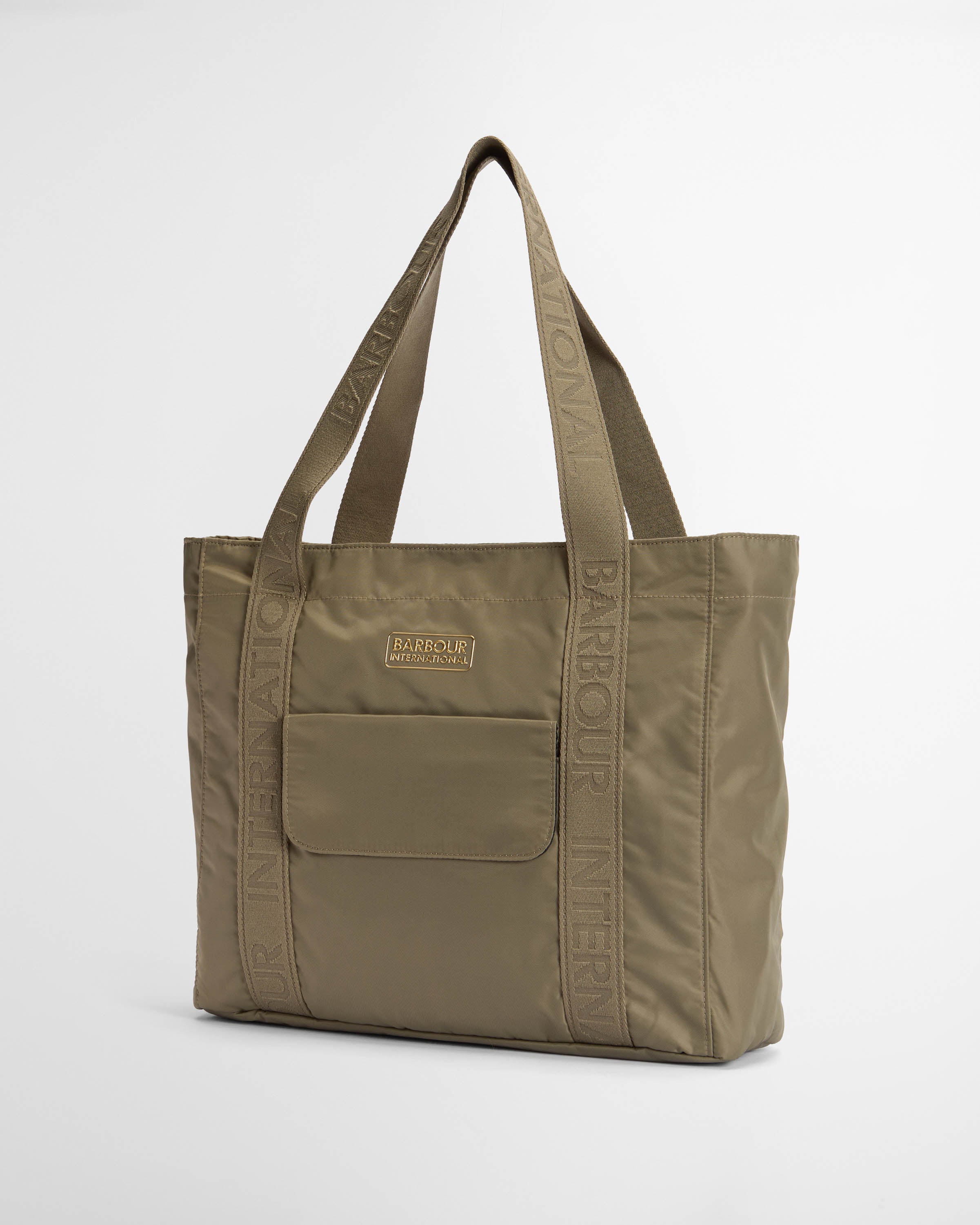 Barbour International Qualify Womens Tote Bag - Dusky Khaki - Image 6