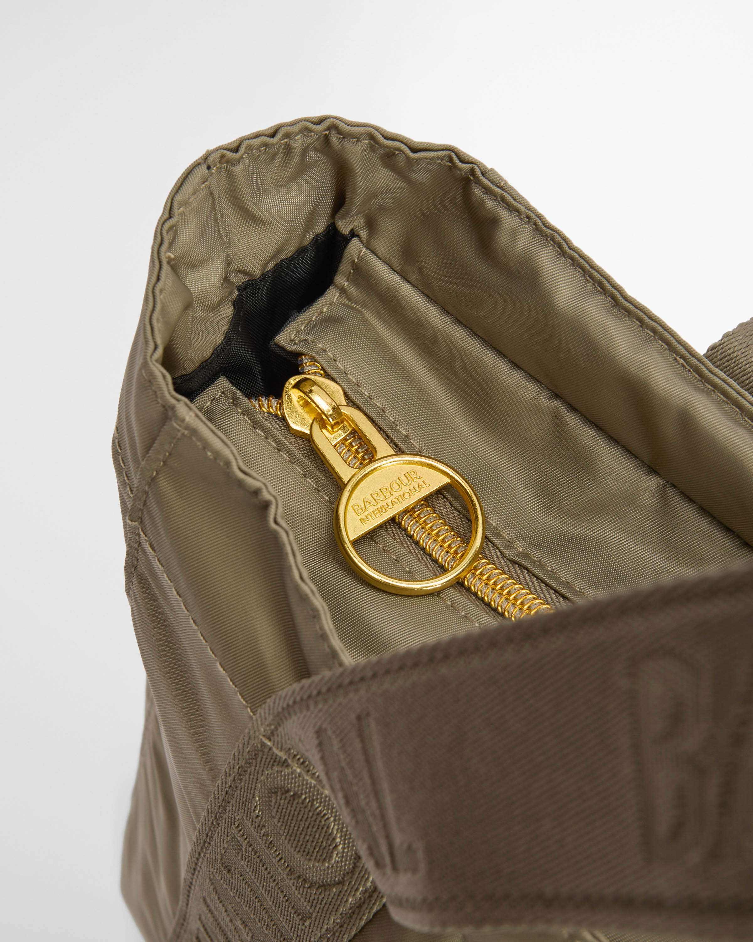 Barbour International Qualify Womens Tote Bag - Dusky Khaki - Image 7