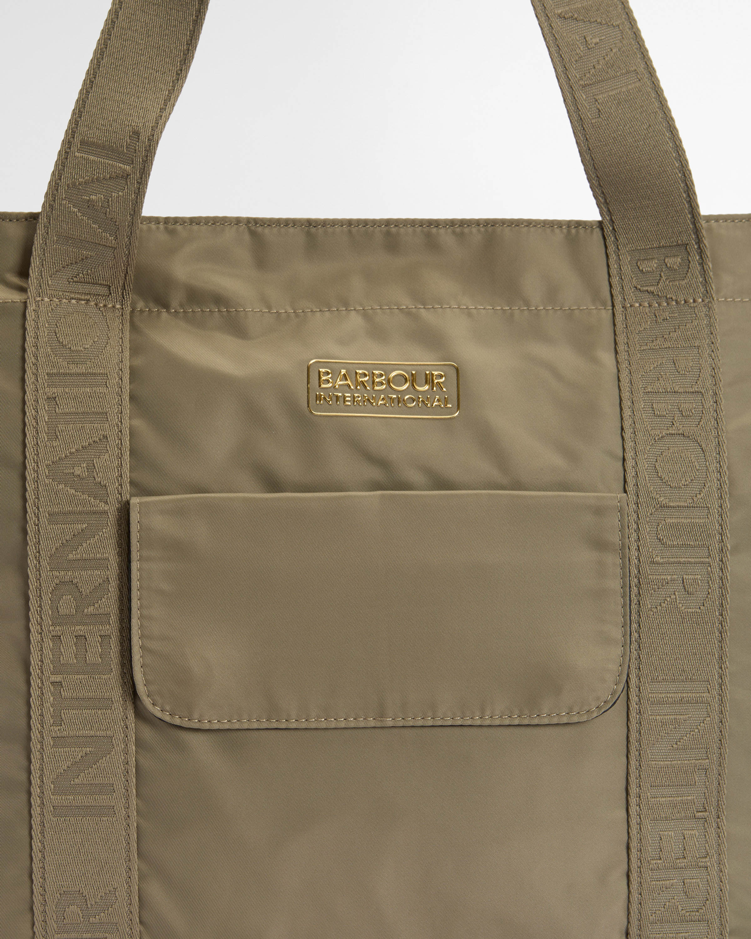 Barbour International Qualify Womens Tote Bag - Dusky Khaki - Image 8